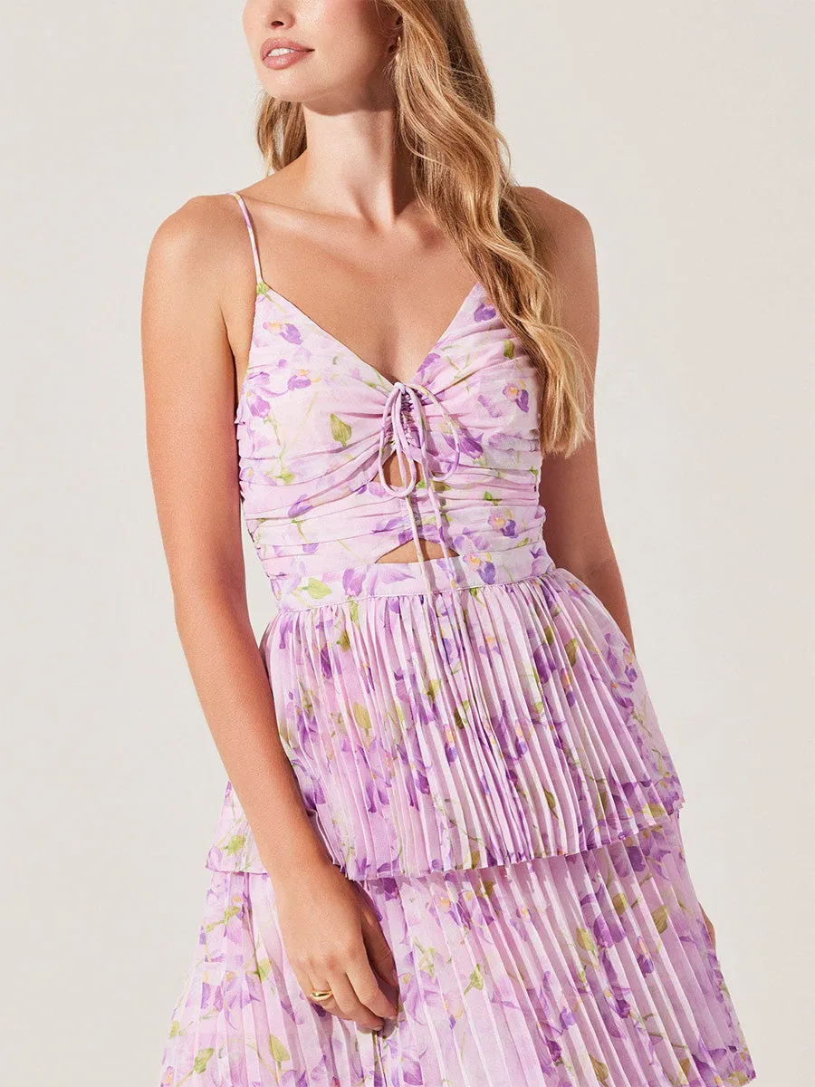 ASTR Daytona Floral Maxi Dress nyc street