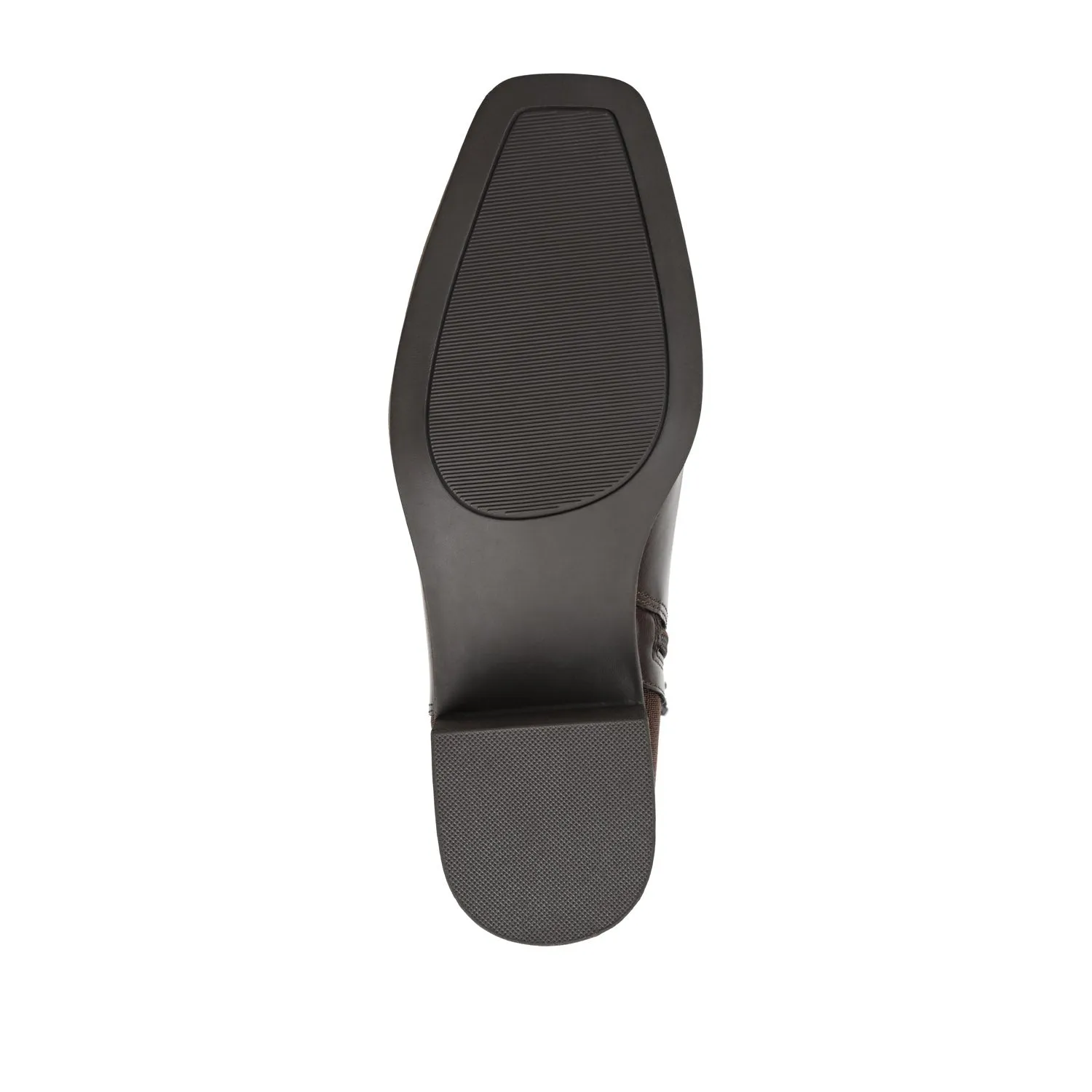 AUBRIE SQUARE TOE BOOTIES IN FAUX LEATHER suede touch
