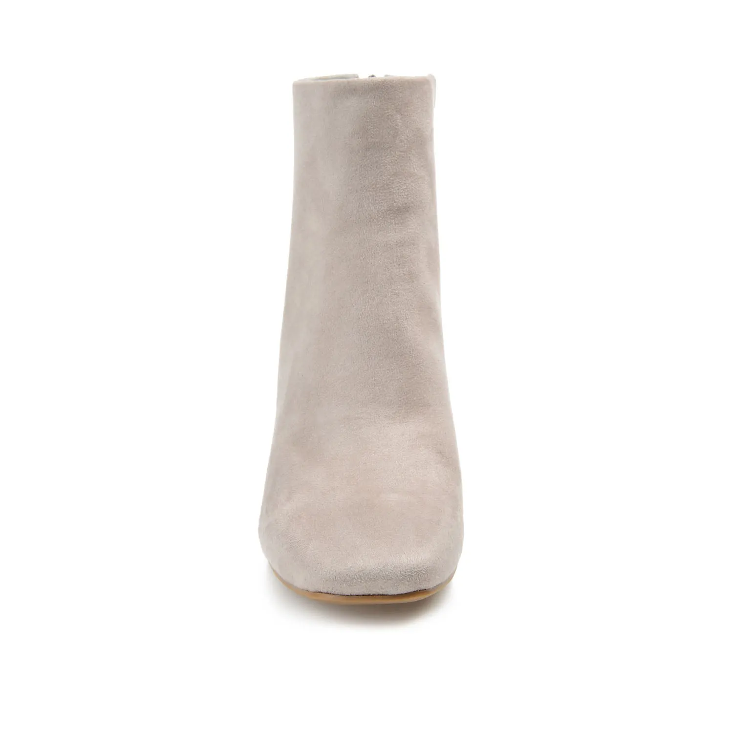 AUDRINA BLOCK HEELED BOOTIES IN FAUX LEATHER fashion brave