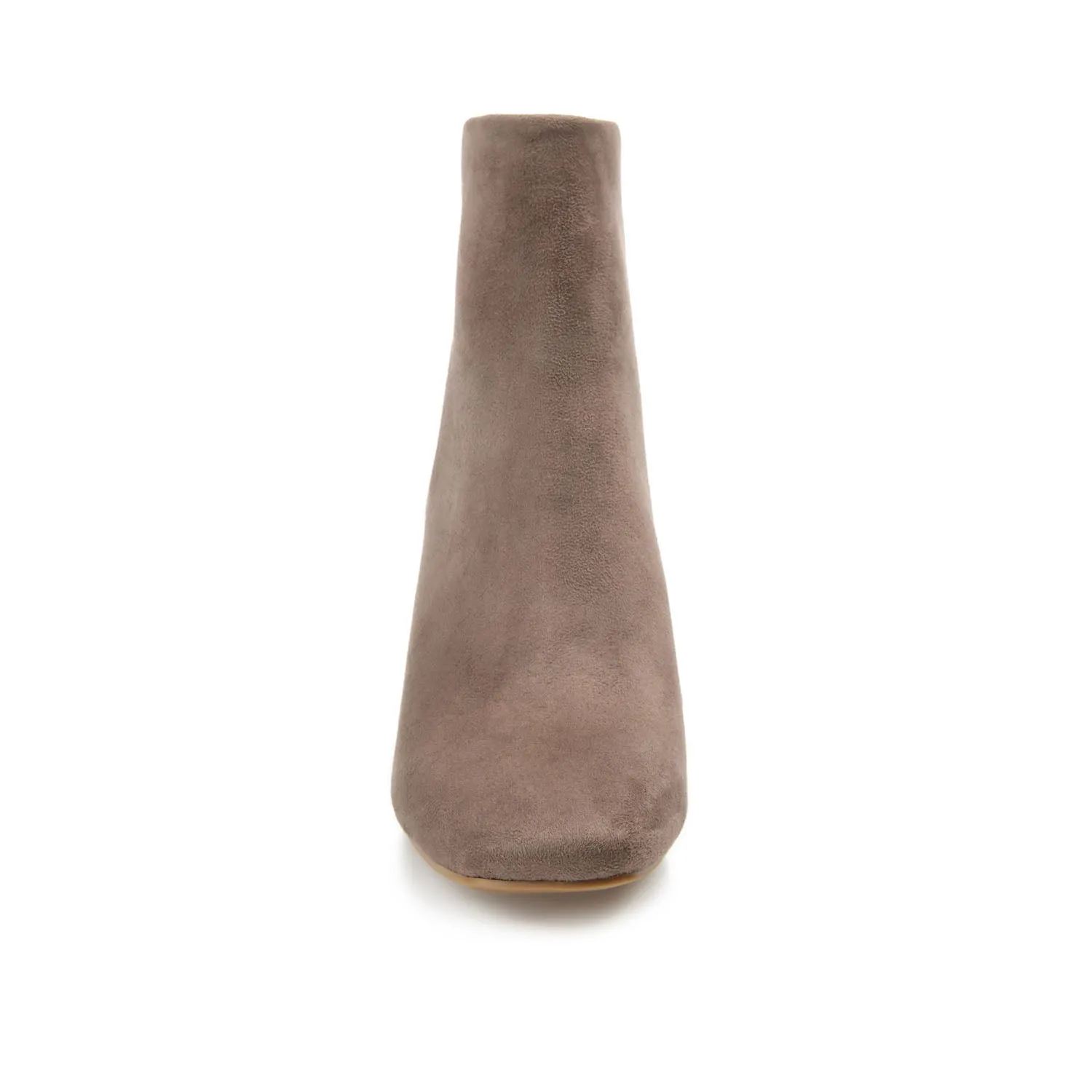 AUDRINA BLOCK HEELED BOOTIES IN FAUX LEATHER fashion brave