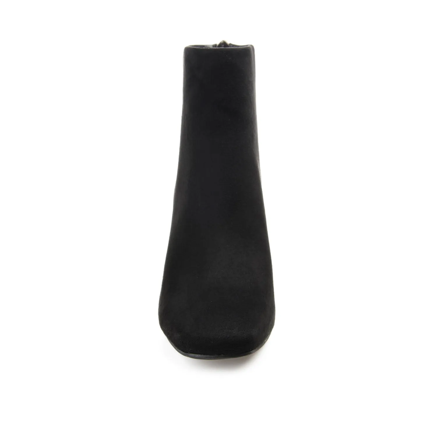 AUDRINA BLOCK HEELED BOOTIES IN FAUX LEATHER fashion brave