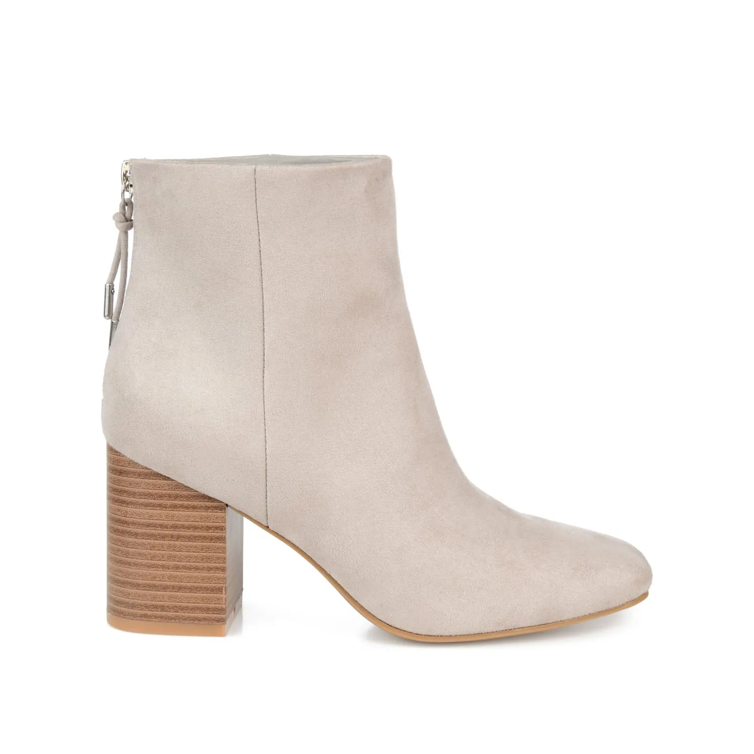 AUDRINA BLOCK HEELED BOOTIES IN FAUX LEATHER fashion brave