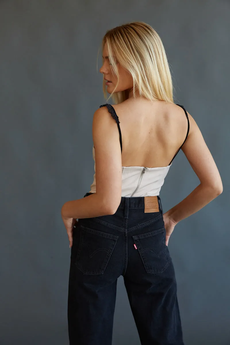 Ayla Contrast Corset Top clean base
