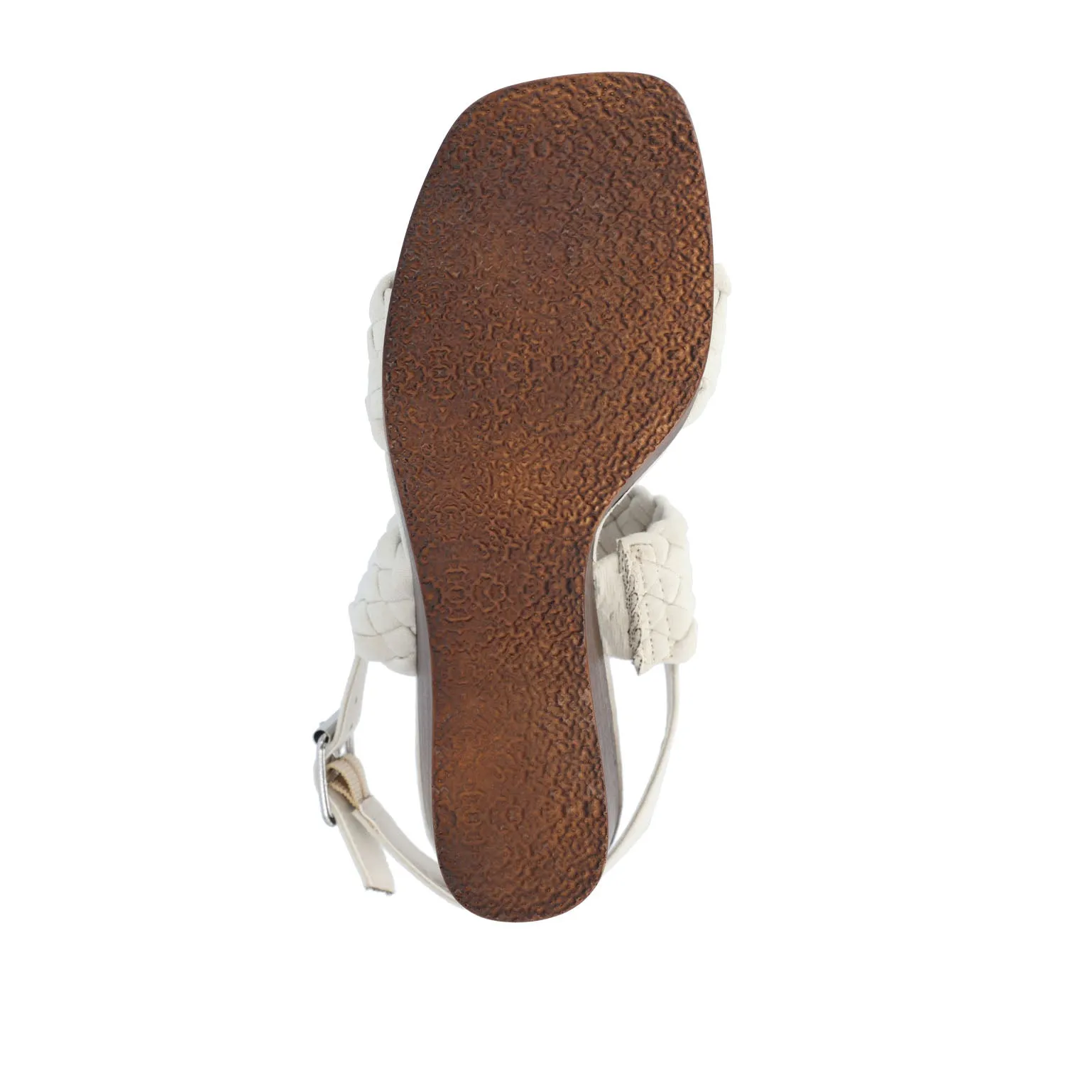 AYVEE HEELED SANDALS IN FAUX LEATHER soft grip