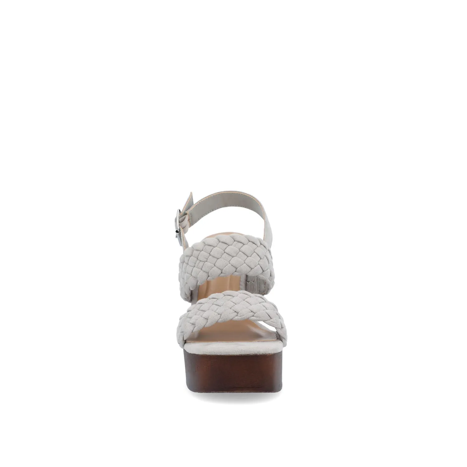 AYVEE HEELED SANDALS IN FAUX LEATHER soft grip
