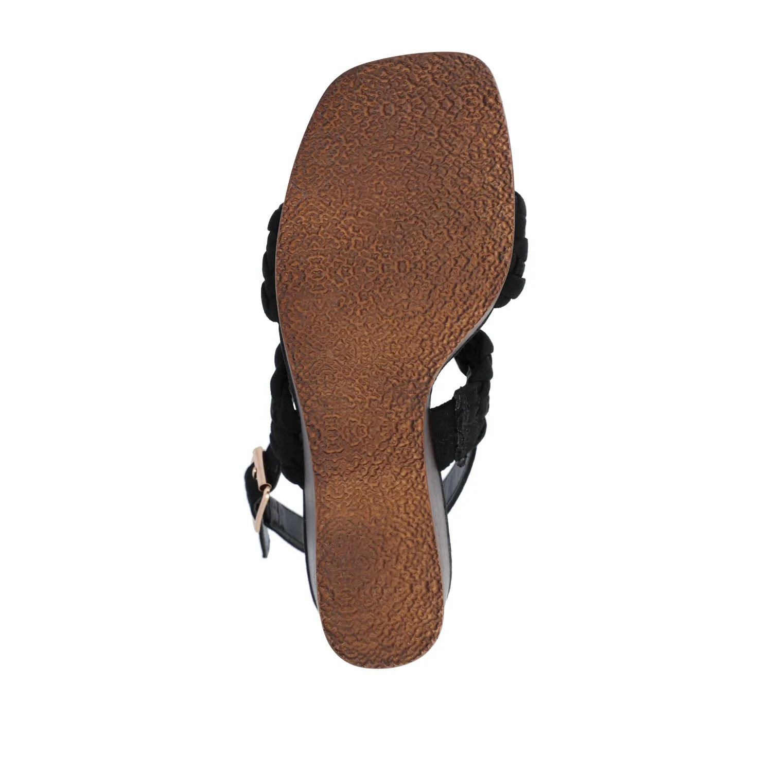 AYVEE HEELED SANDALS IN FAUX LEATHER soft grip
