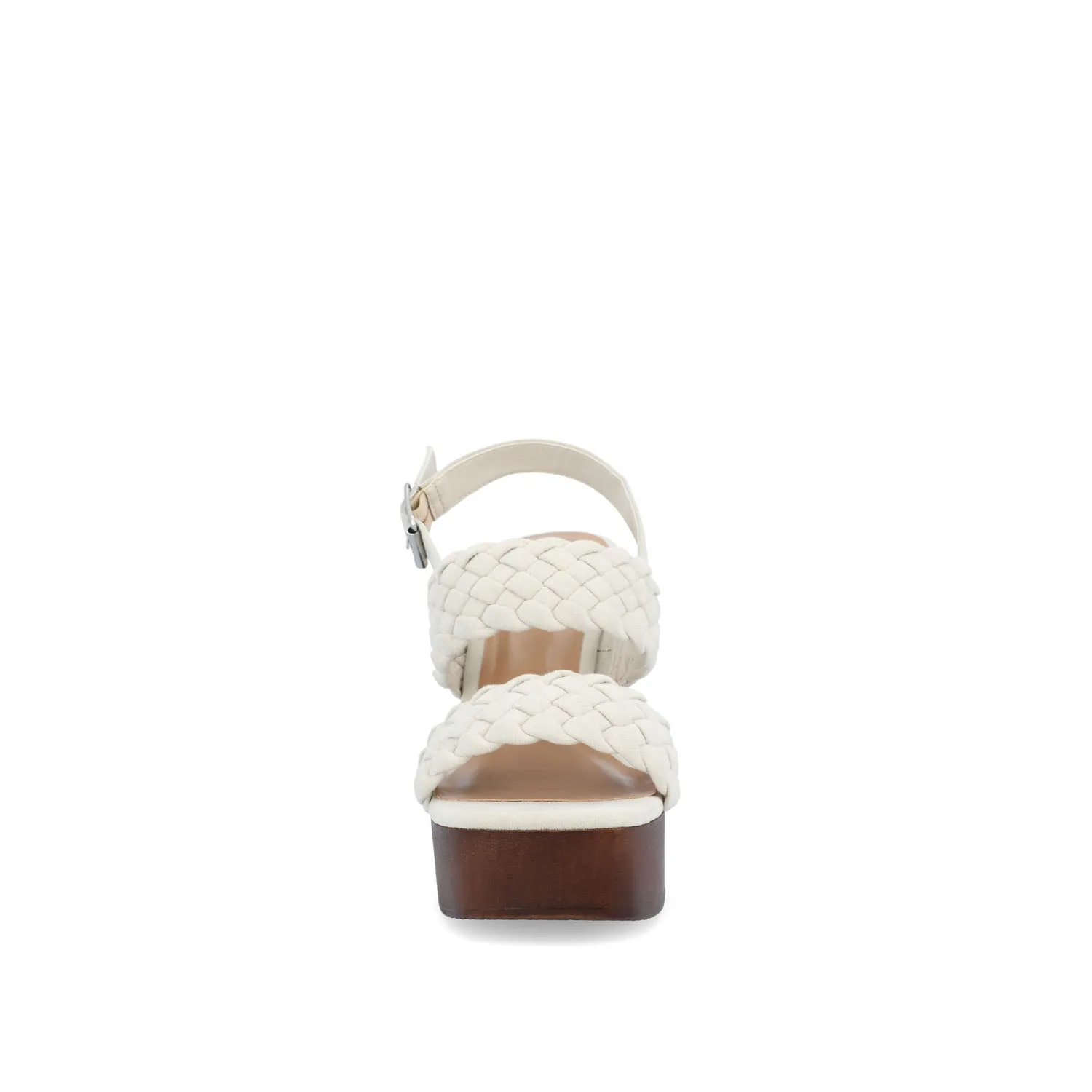 AYVEE HEELED SANDALS IN FAUX LEATHER soft grip