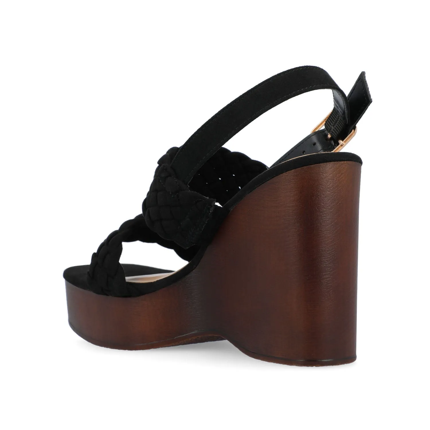 AYVEE HEELED SANDALS IN FAUX LEATHER soft grip