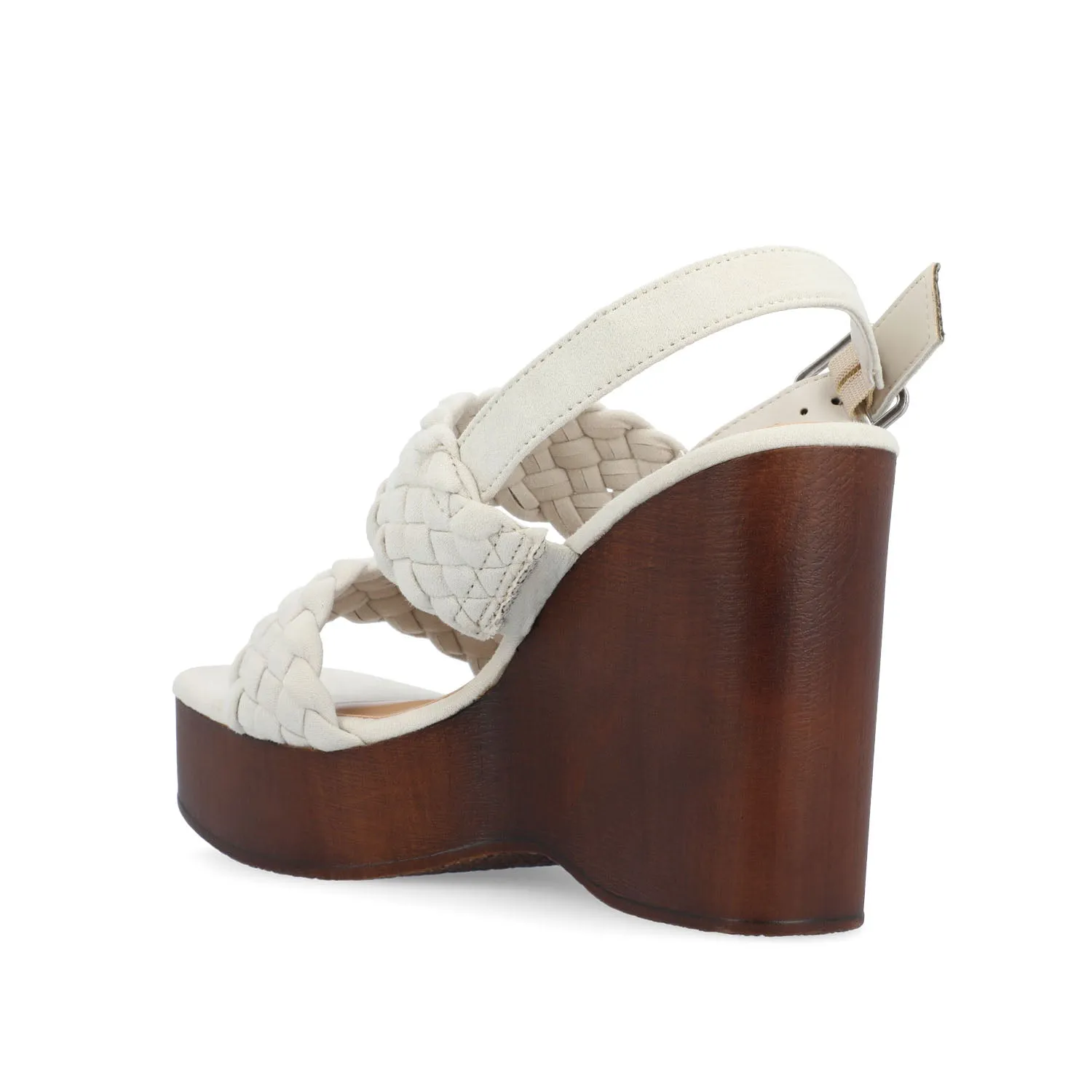 AYVEE HEELED SANDALS IN FAUX LEATHER soft grip