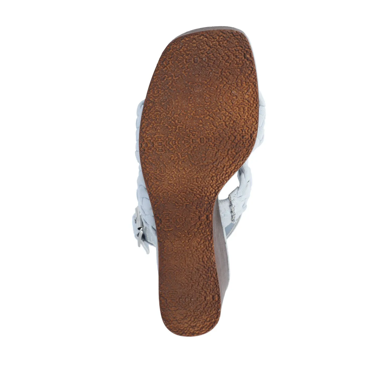 AYVEE HEELED SANDALS IN FAUX LEATHER soft grip