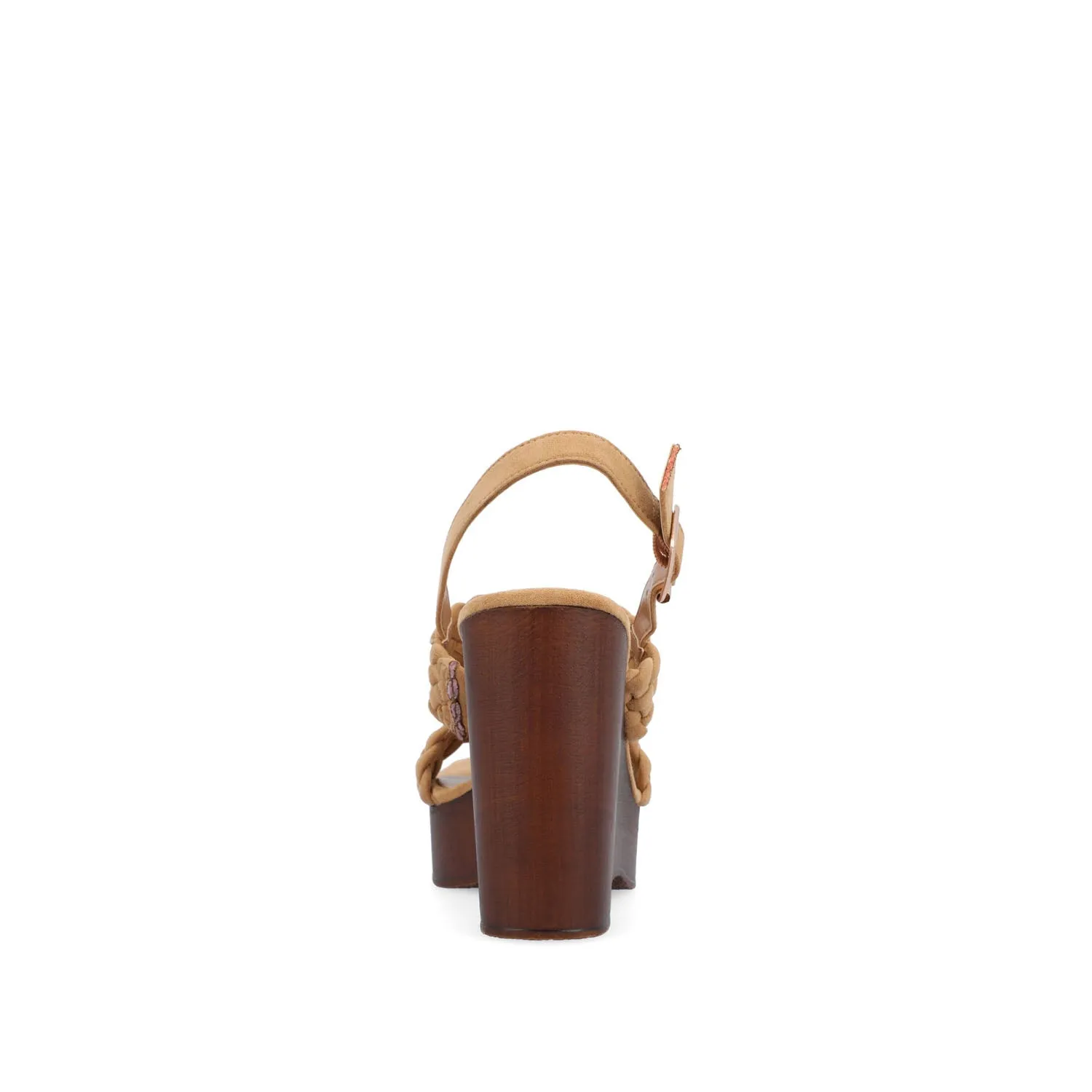 AYVEE HEELED SANDALS IN FAUX LEATHER soft grip