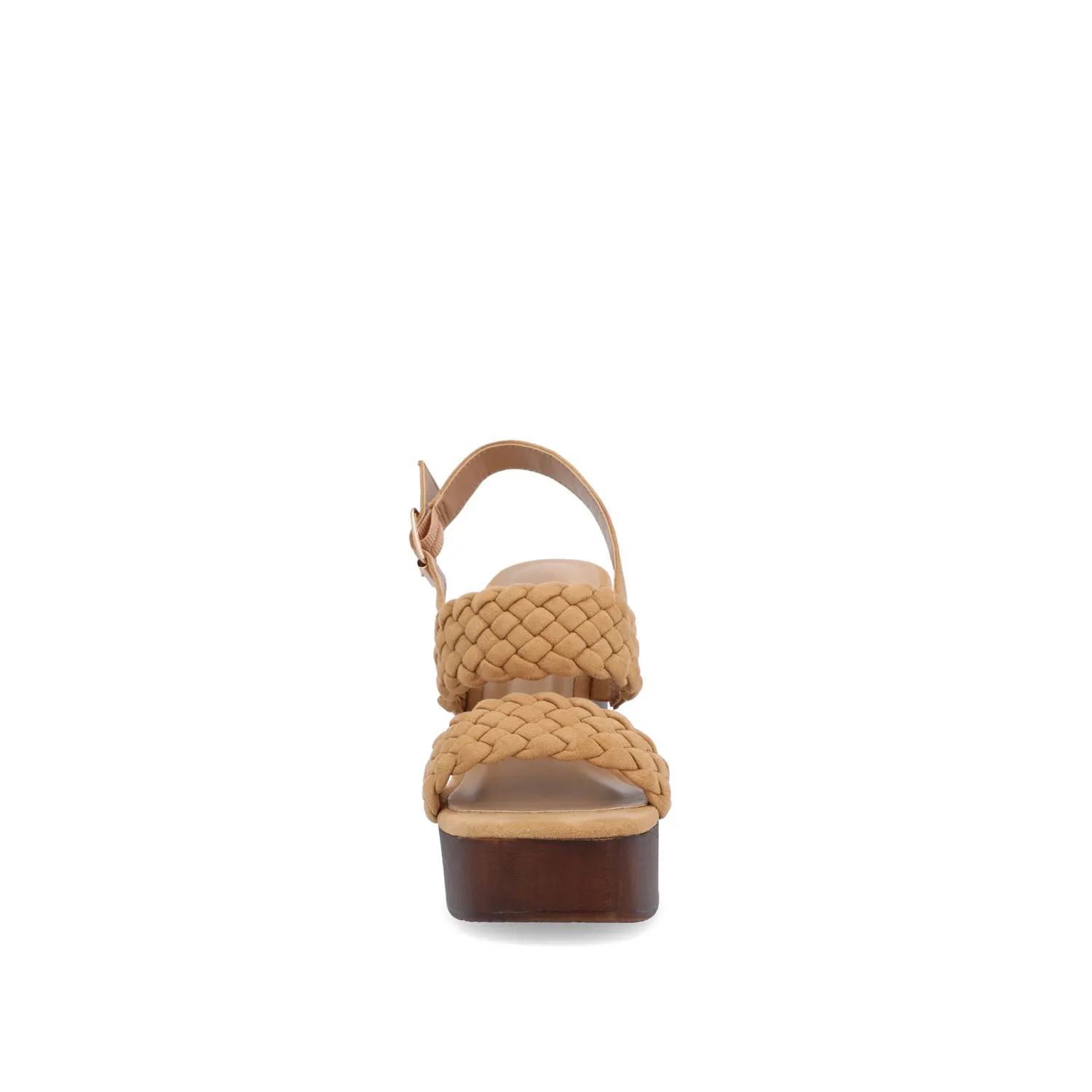 AYVEE HEELED SANDALS IN FAUX LEATHER soft grip