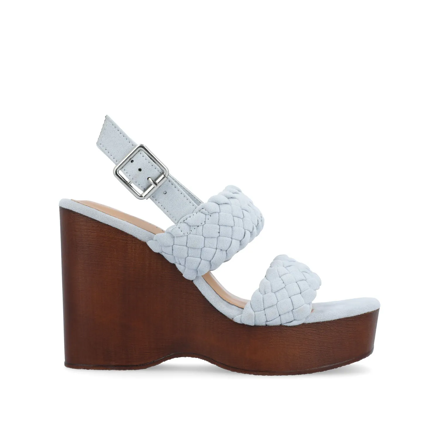 AYVEE HEELED SANDALS IN FAUX LEATHER soft grip