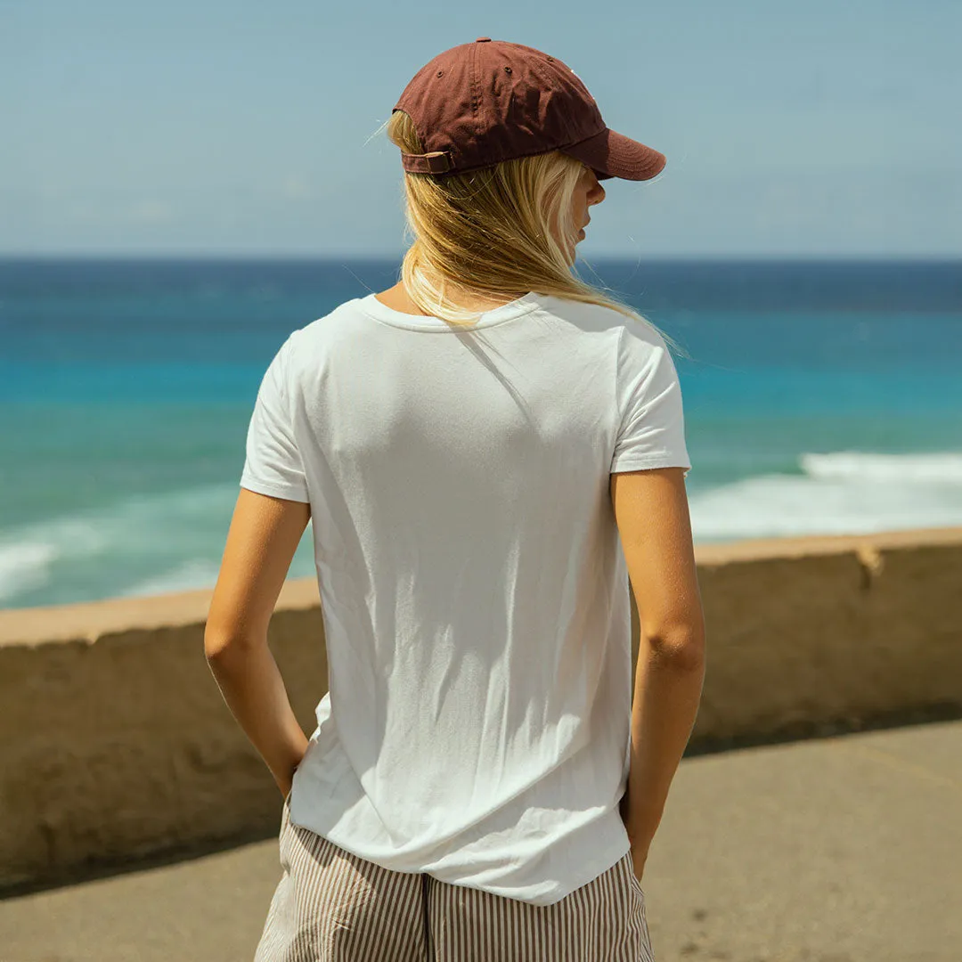 Basic Tee, Bamboo Ivory skirt match