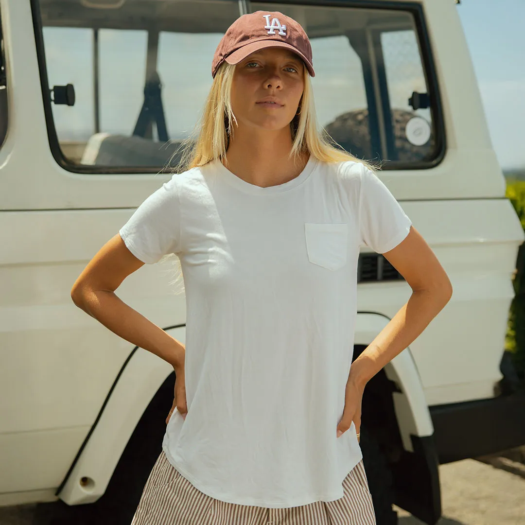 Basic Tee, Bamboo Ivory skirt match
