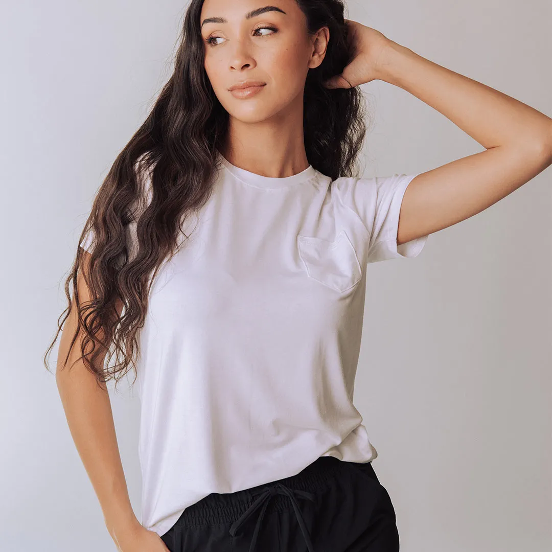 Basic Tee, Bamboo White safe pick