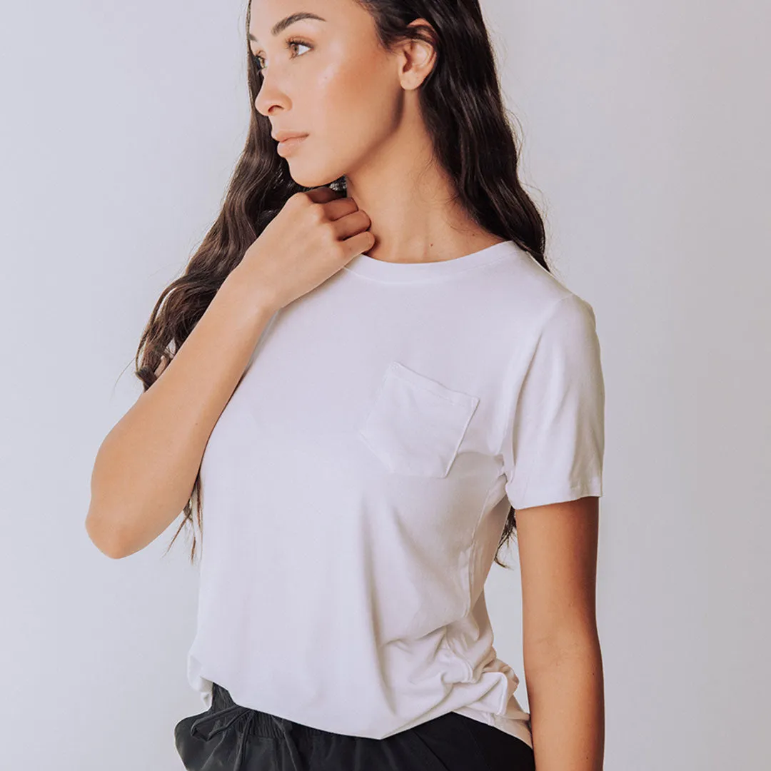 Basic Tee, Bamboo White safe pick