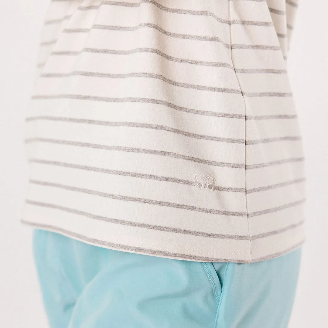 Basic Tee, Grey Venice Stripe all cotton