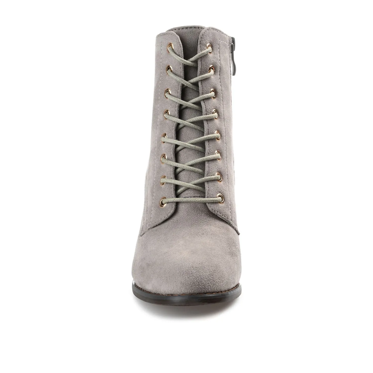 BAYLOR LACE-UP BOOTIES IN FAUX SUEDE soft lining