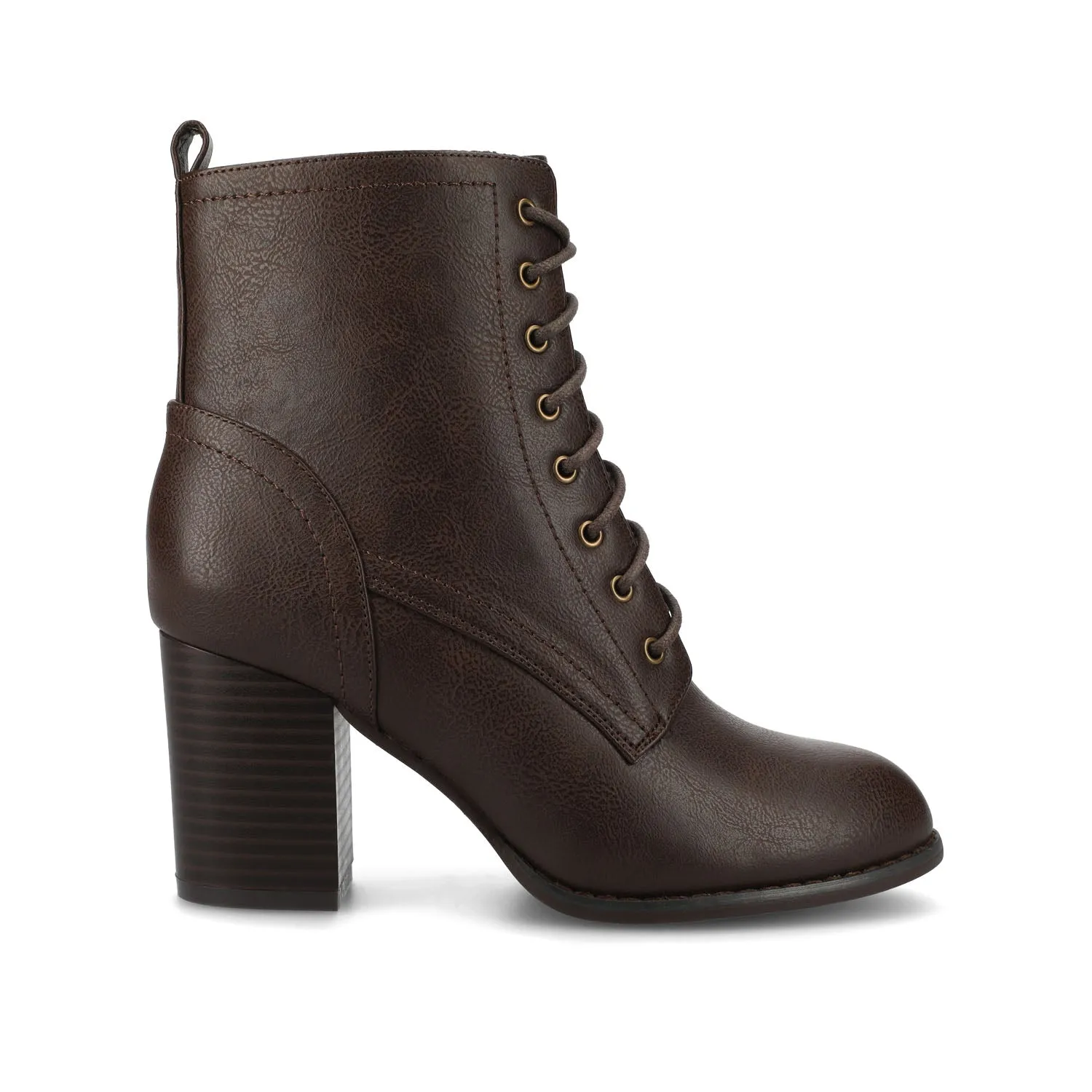BAYLOR LACE-UP BOOTIES IN FAUX SUEDE soft lining