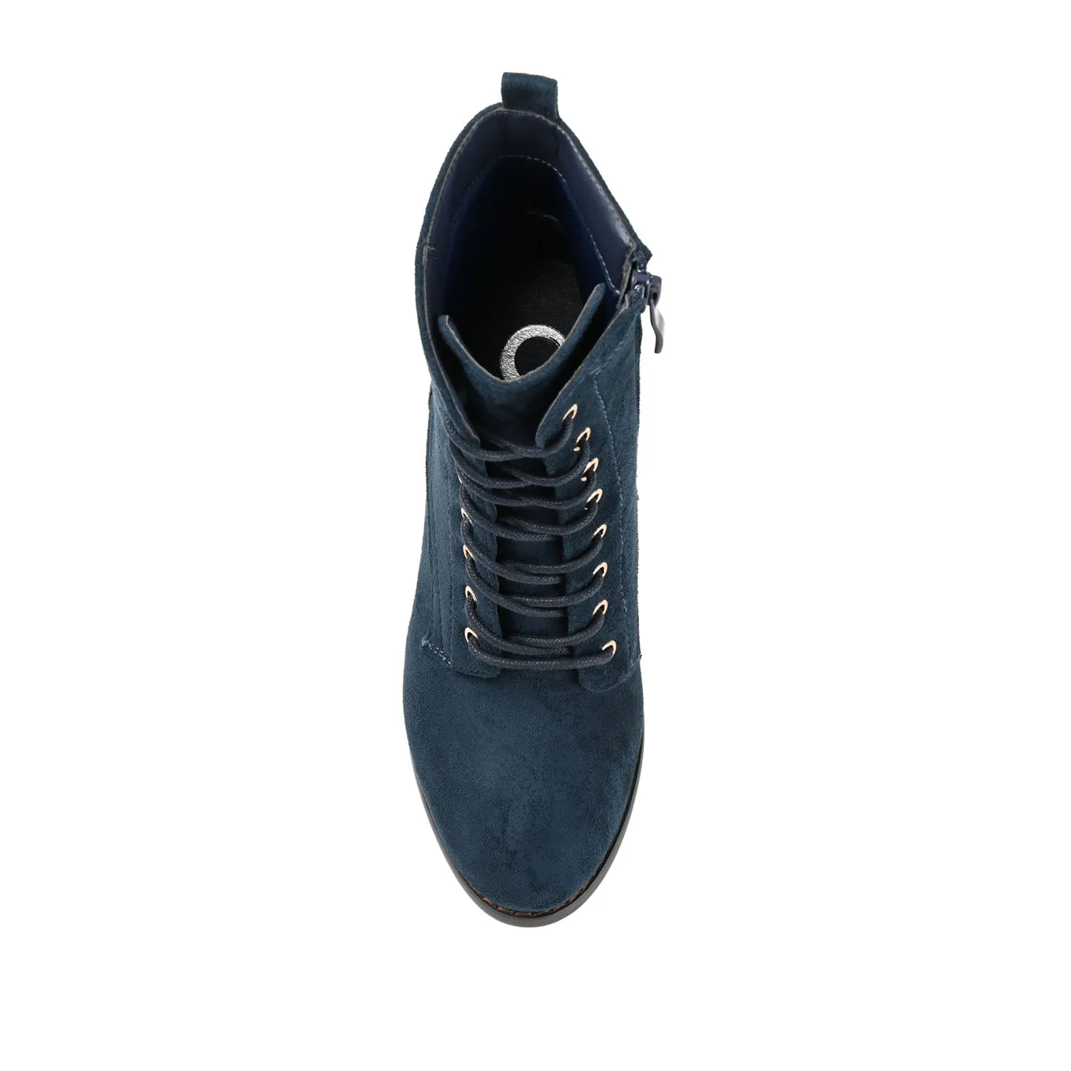 BAYLOR LACE-UP BOOTIES IN FAUX SUEDE soft lining