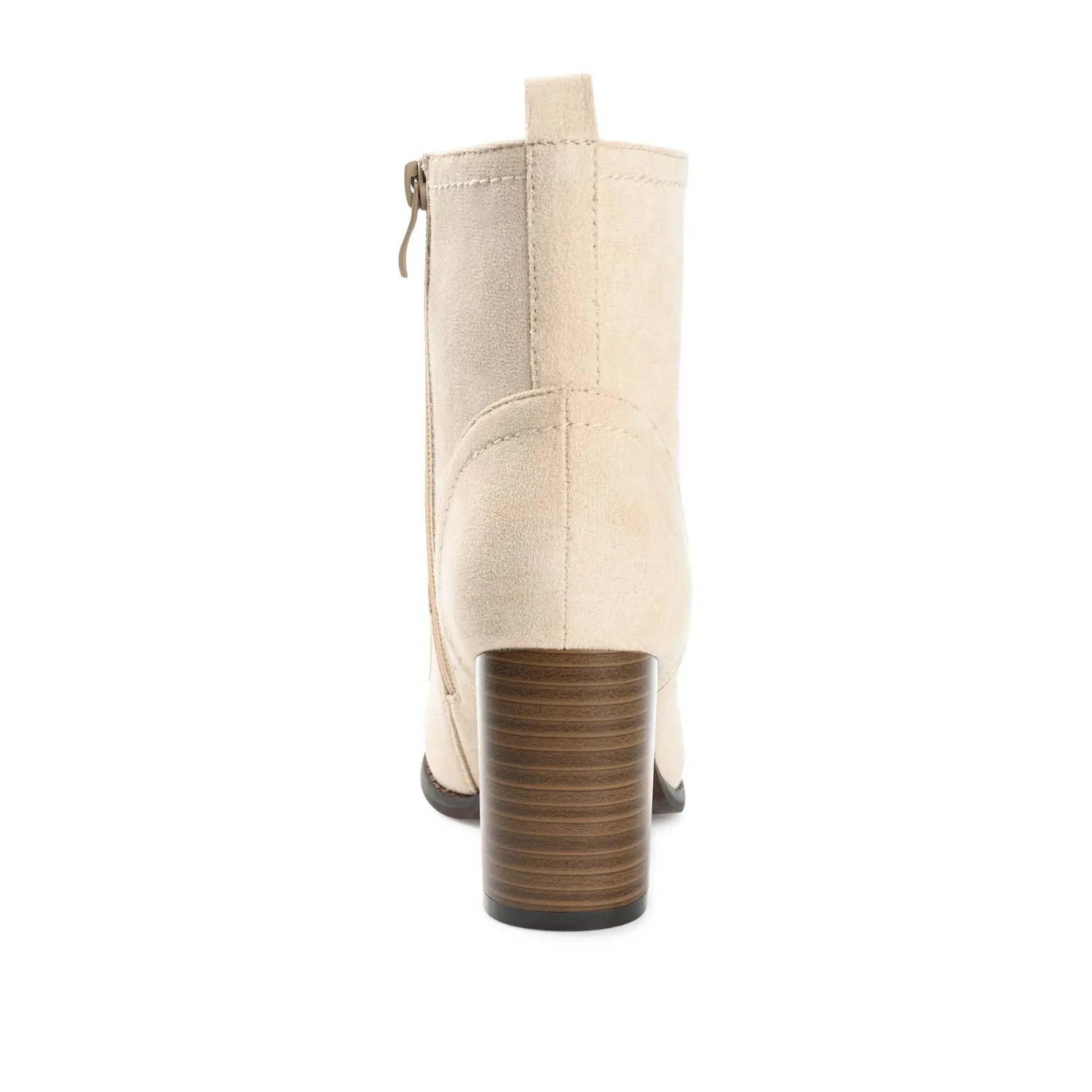 BAYLOR LACE-UP BOOTIES IN FAUX SUEDE soft lining