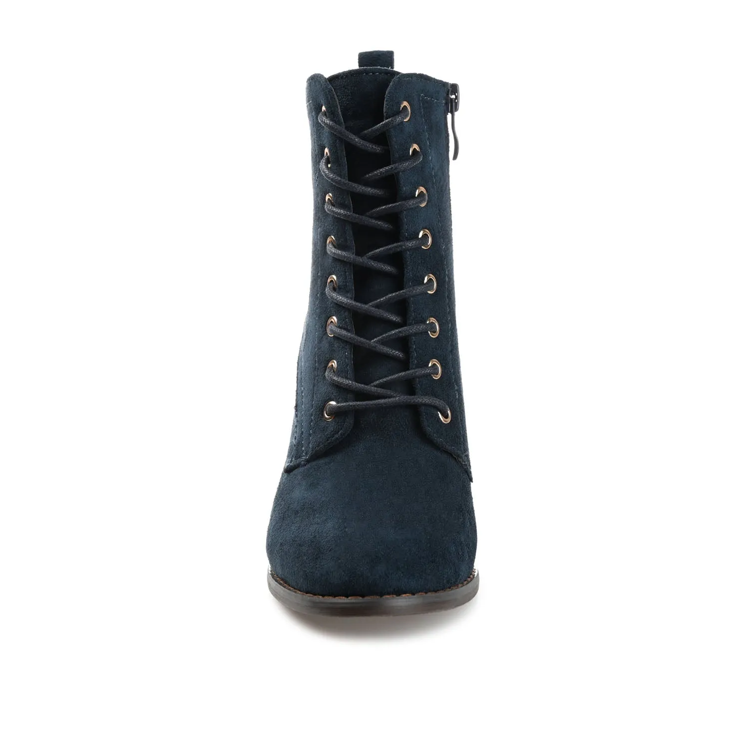 BAYLOR LACE-UP BOOTIES IN FAUX SUEDE soft lining