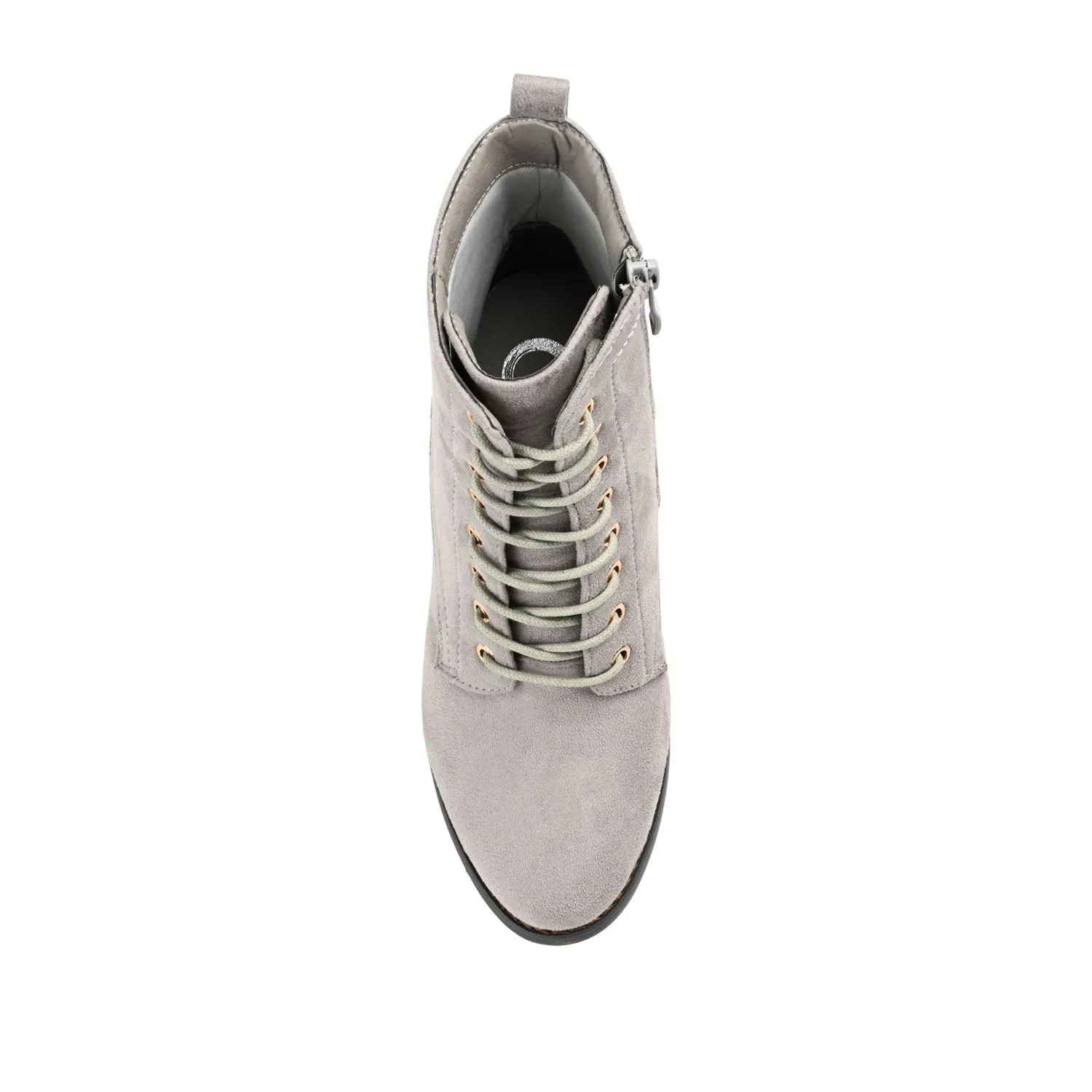 BAYLOR LACE-UP BOOTIES IN FAUX SUEDE soft lining