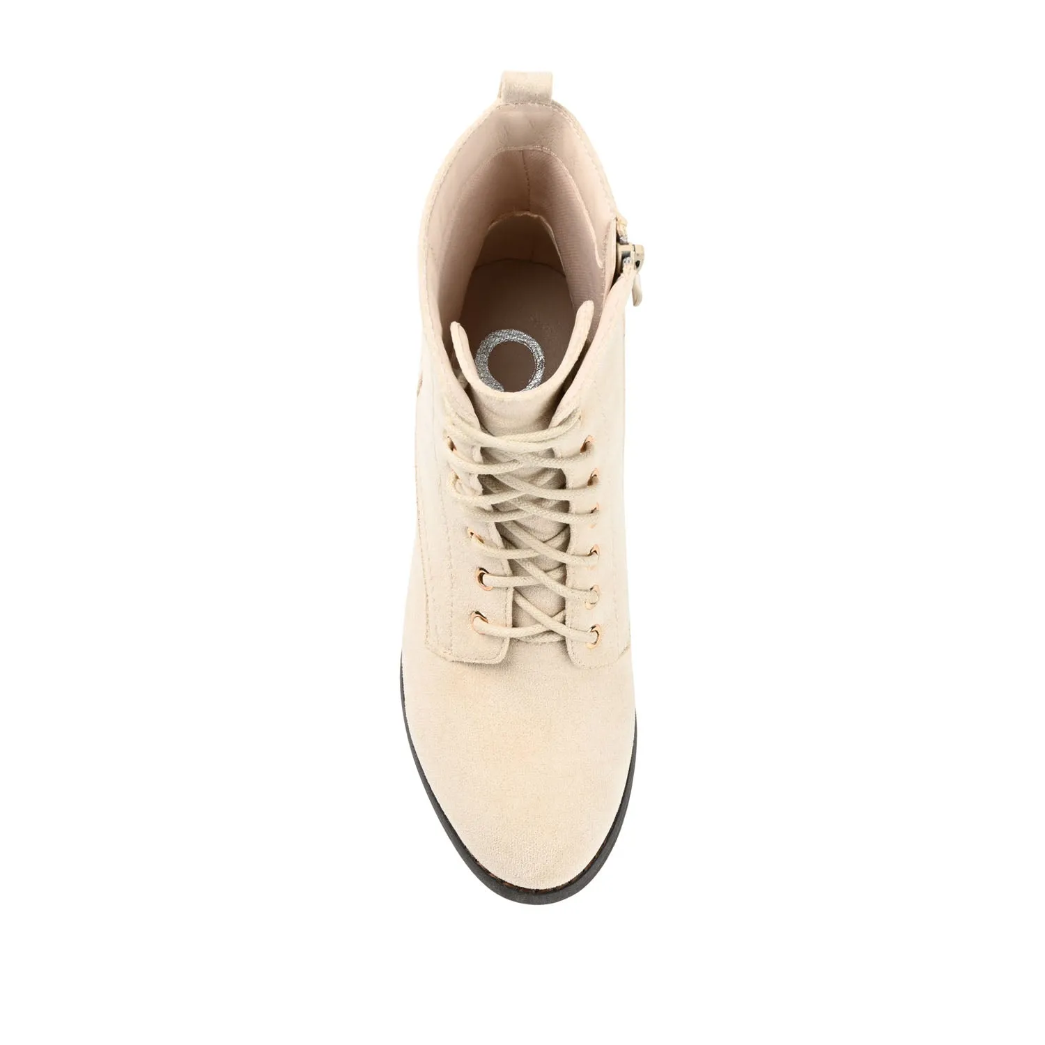 BAYLOR LACE-UP BOOTIES IN FAUX SUEDE soft lining