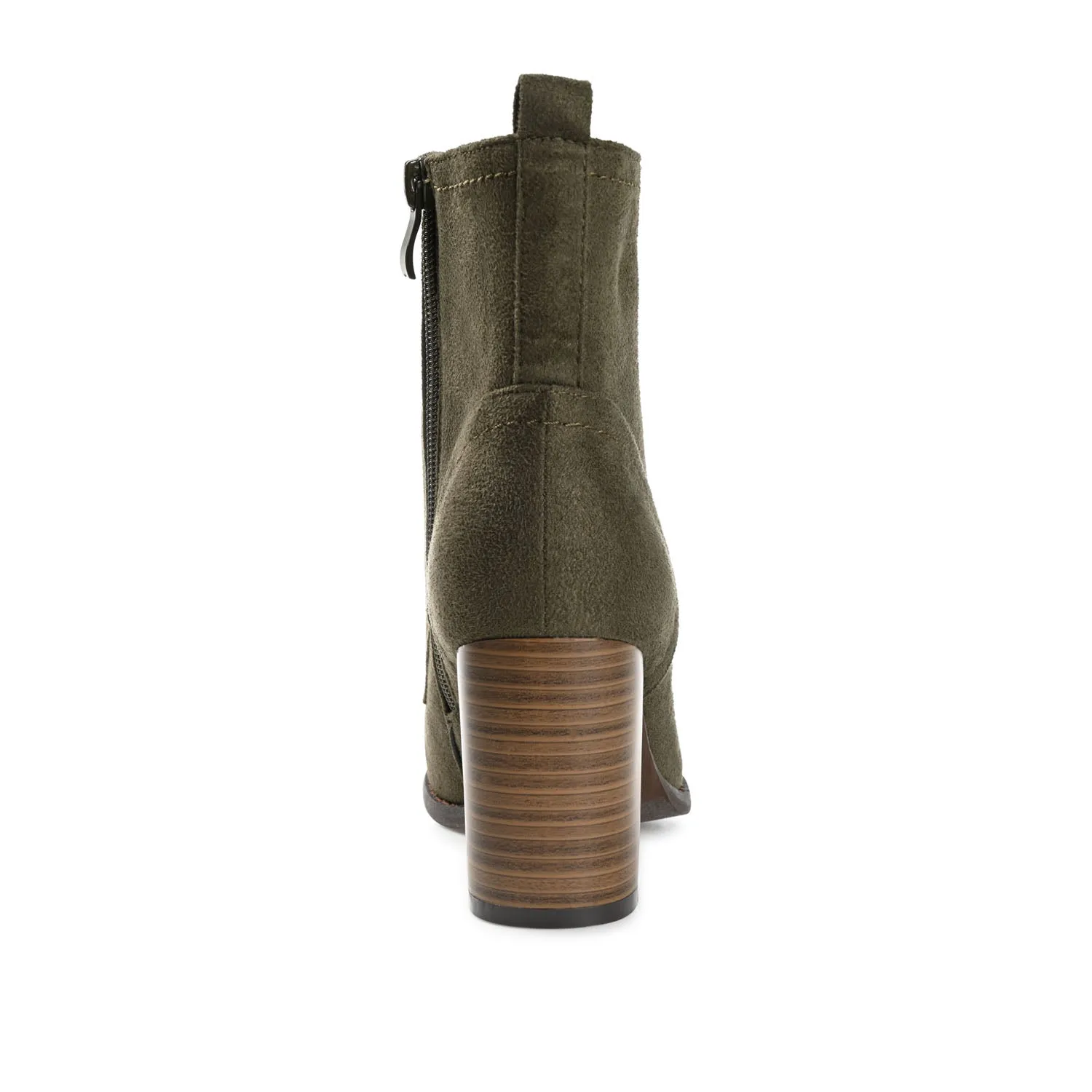 BAYLOR LACE-UP BOOTIES IN FAUX SUEDE soft lining