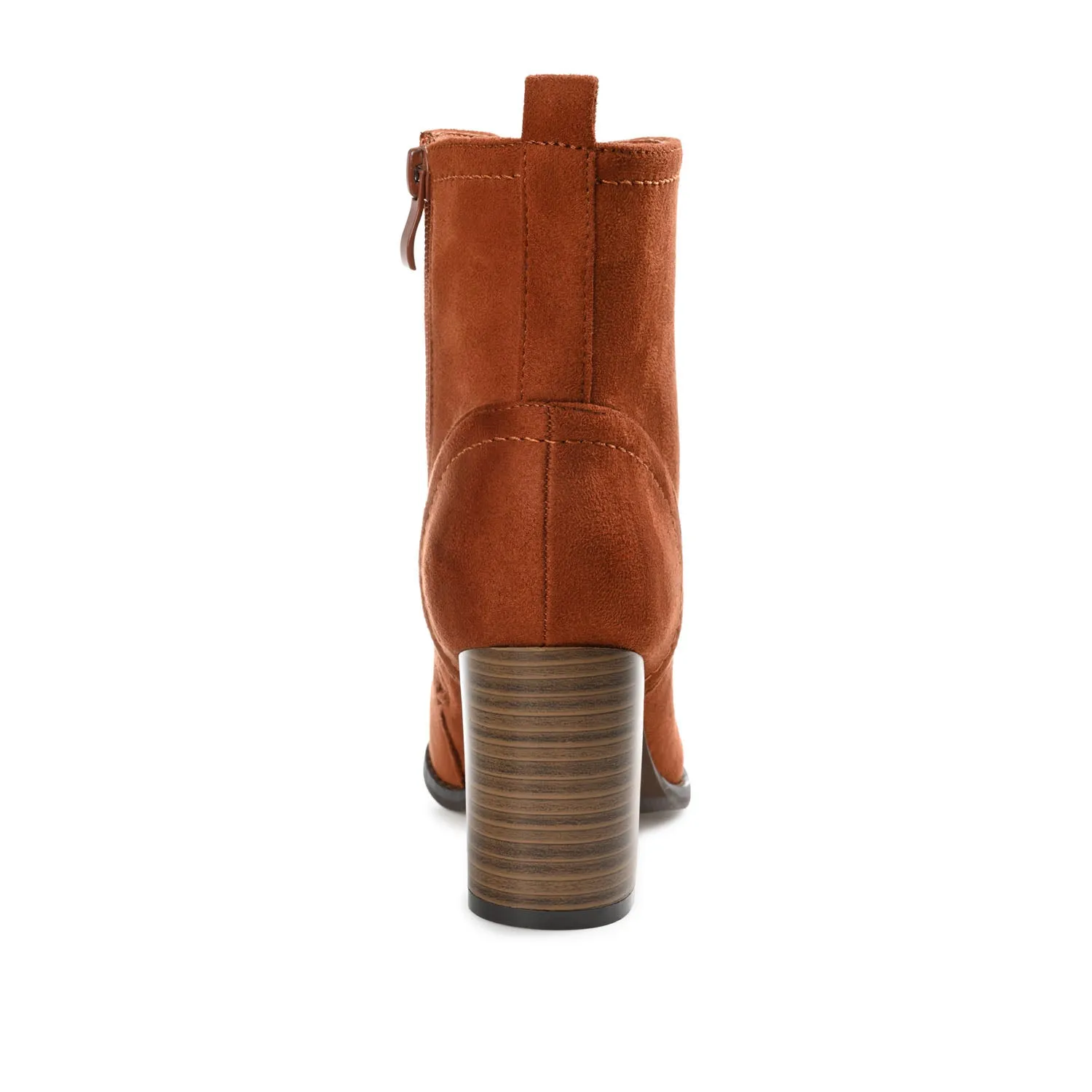 BAYLOR LACE-UP BOOTIES IN FAUX SUEDE soft lining