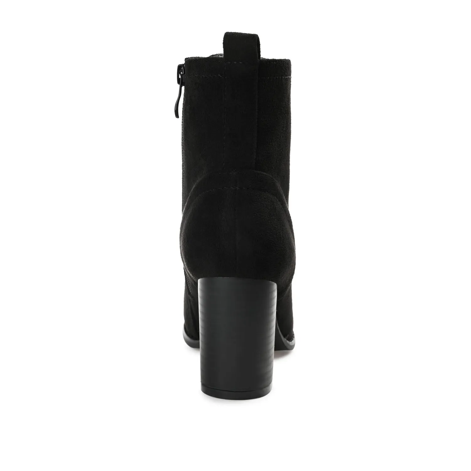 BAYLOR LACE-UP BOOTIES IN FAUX SUEDE soft lining
