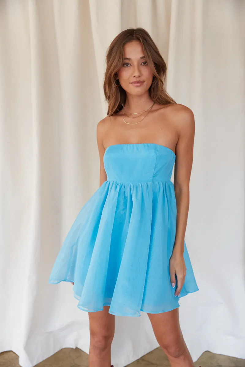Bella Strapless Babydoll Mini Dress casual charm
