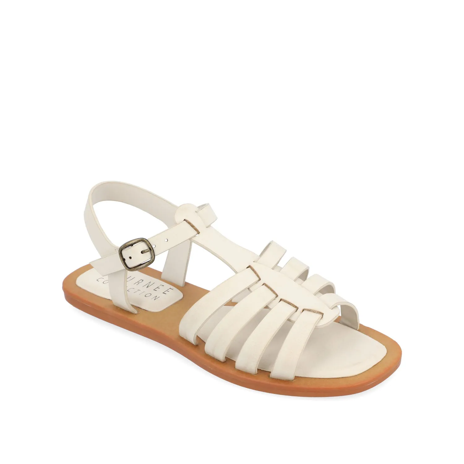 BENICIA FISHERMAN SANDALS IN FAUX LEATHER wide foot