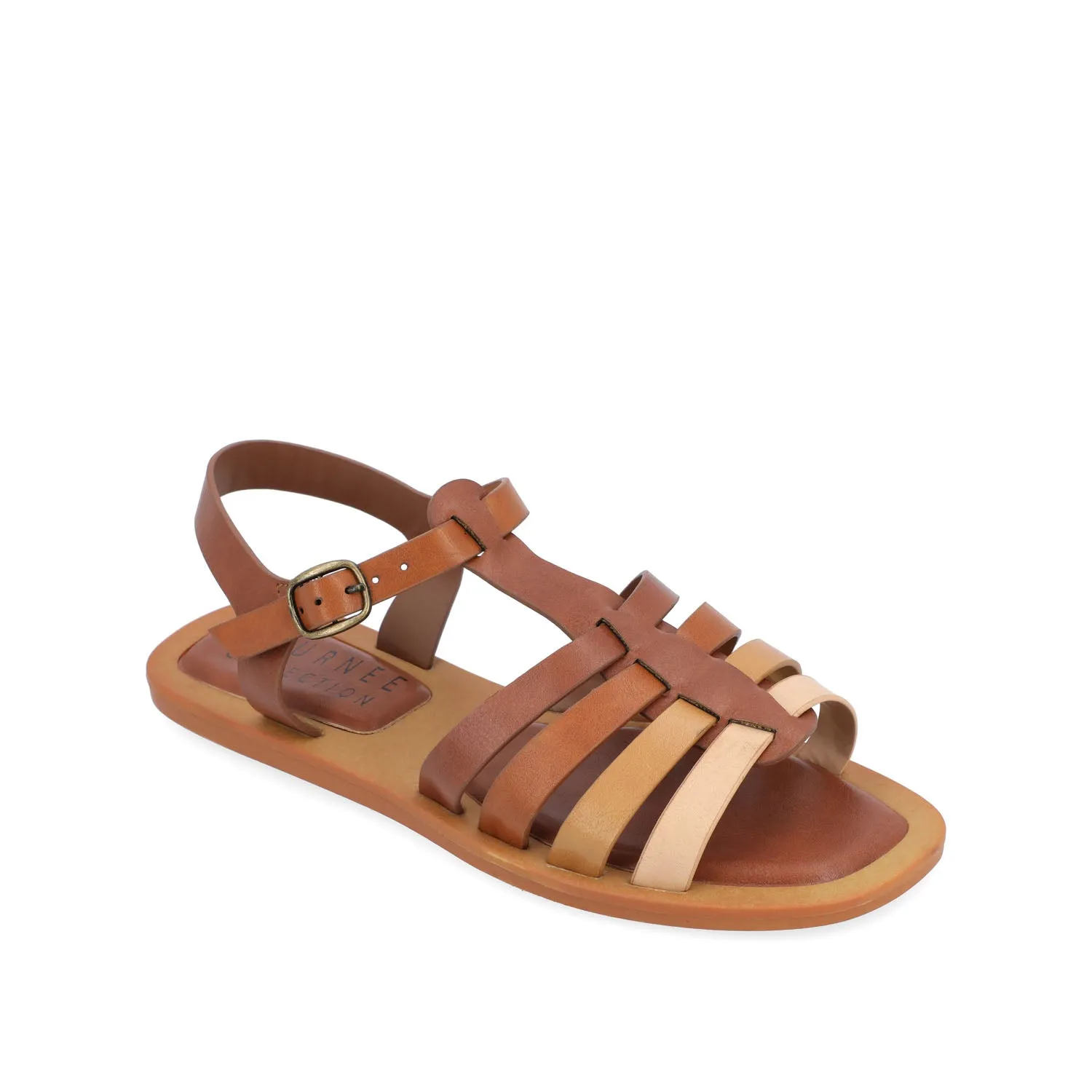 BENICIA FISHERMAN SANDALS IN FAUX LEATHER wide foot