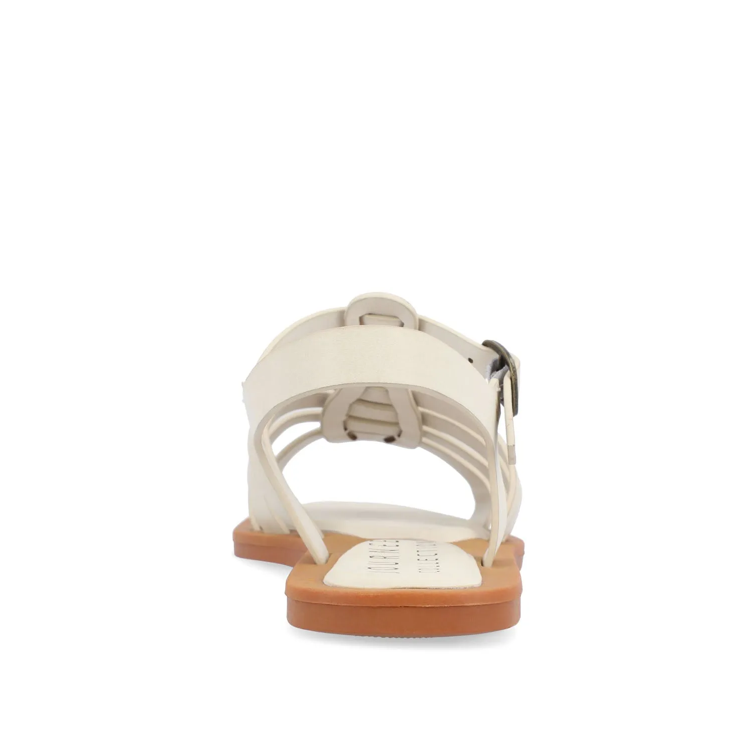 BENICIA FISHERMAN SANDALS IN FAUX LEATHER wide foot