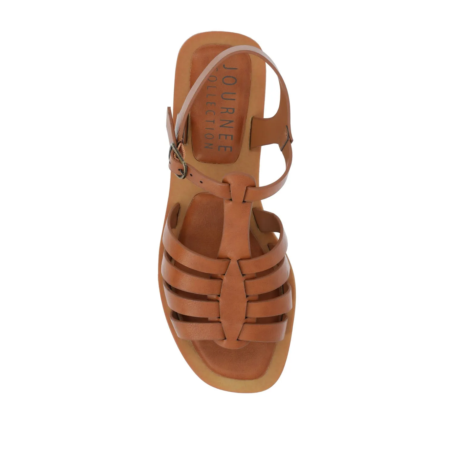 BENICIA FISHERMAN SANDALS IN FAUX LEATHER wide foot