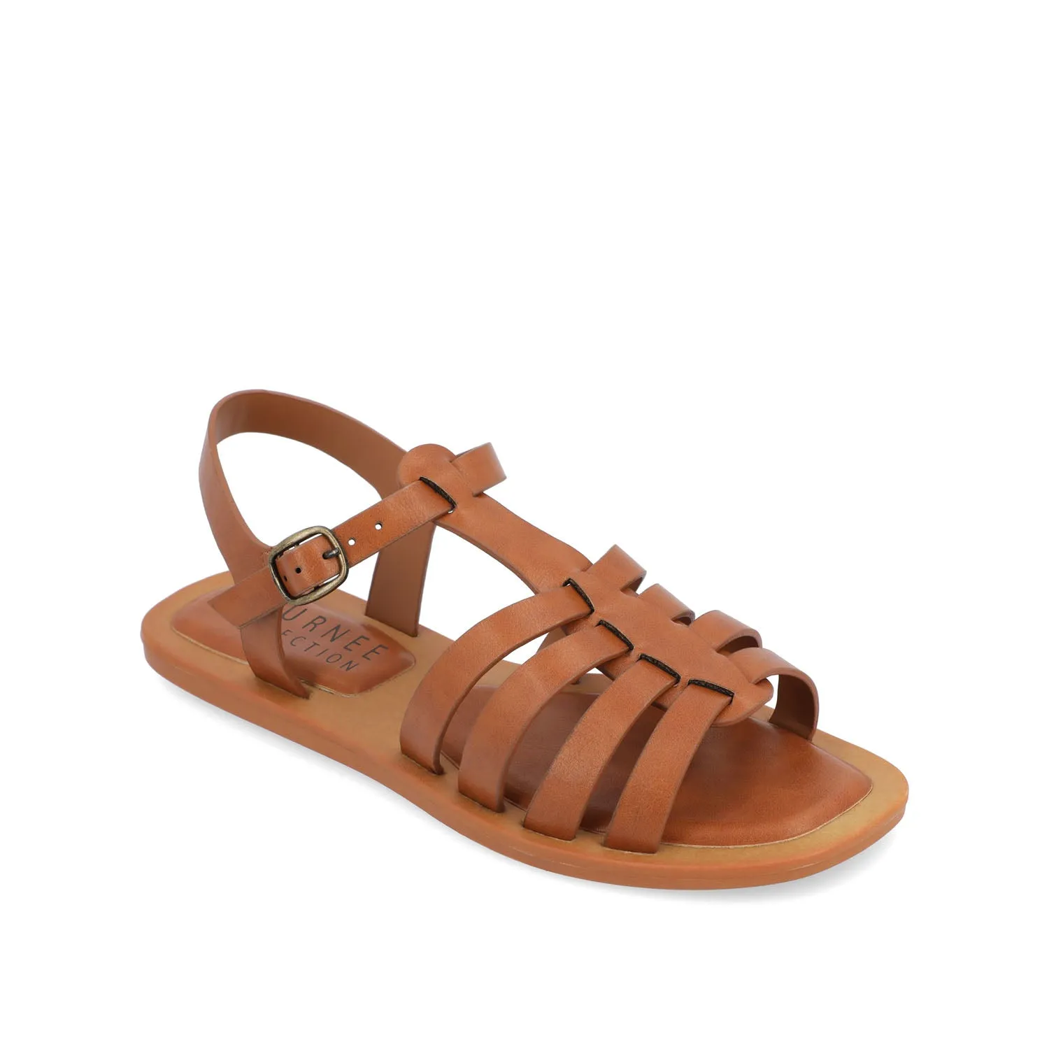 BENICIA FISHERMAN SANDALS IN FAUX LEATHER wide foot