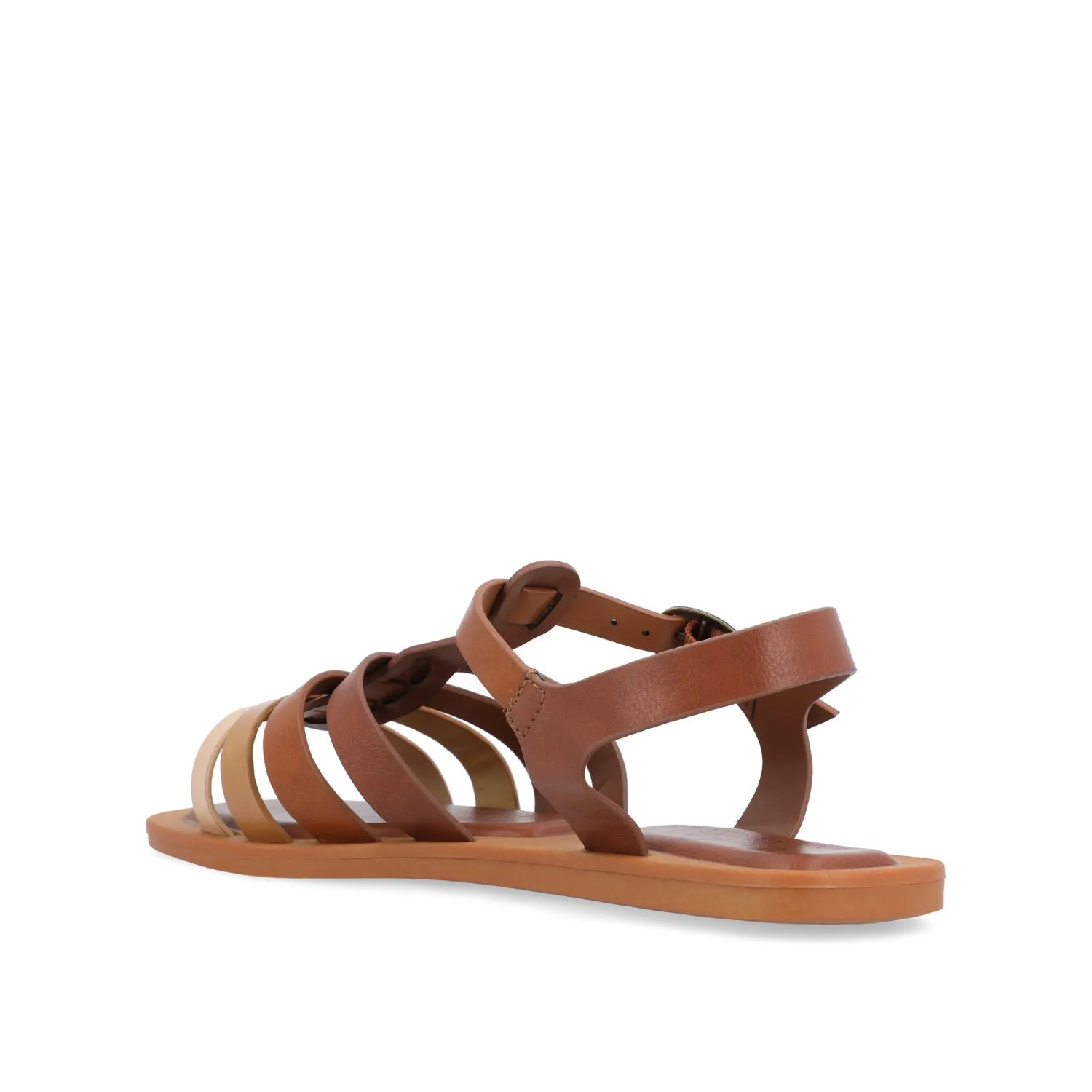 BENICIA FISHERMAN SANDALS IN FAUX LEATHER wide foot