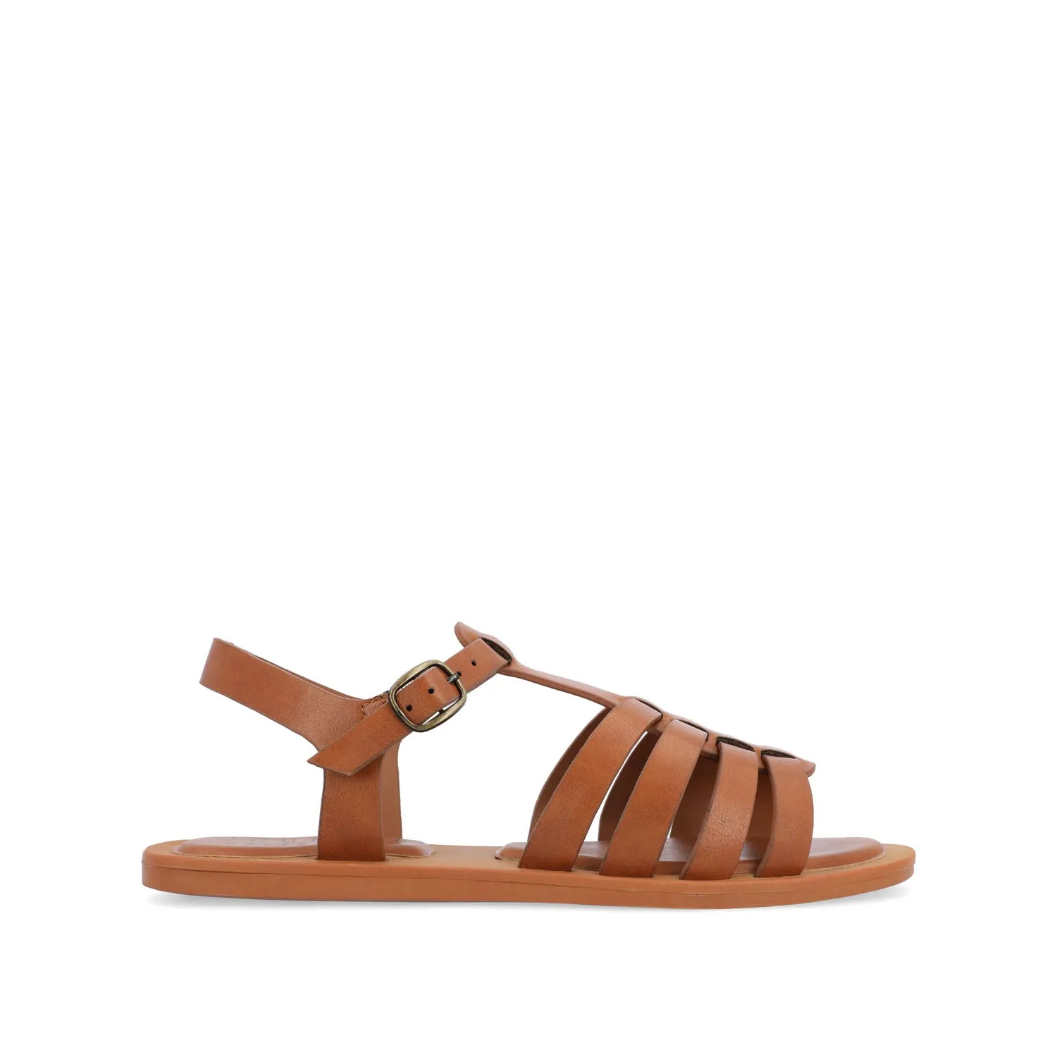 BENICIA FISHERMAN SANDALS IN FAUX LEATHER wide foot