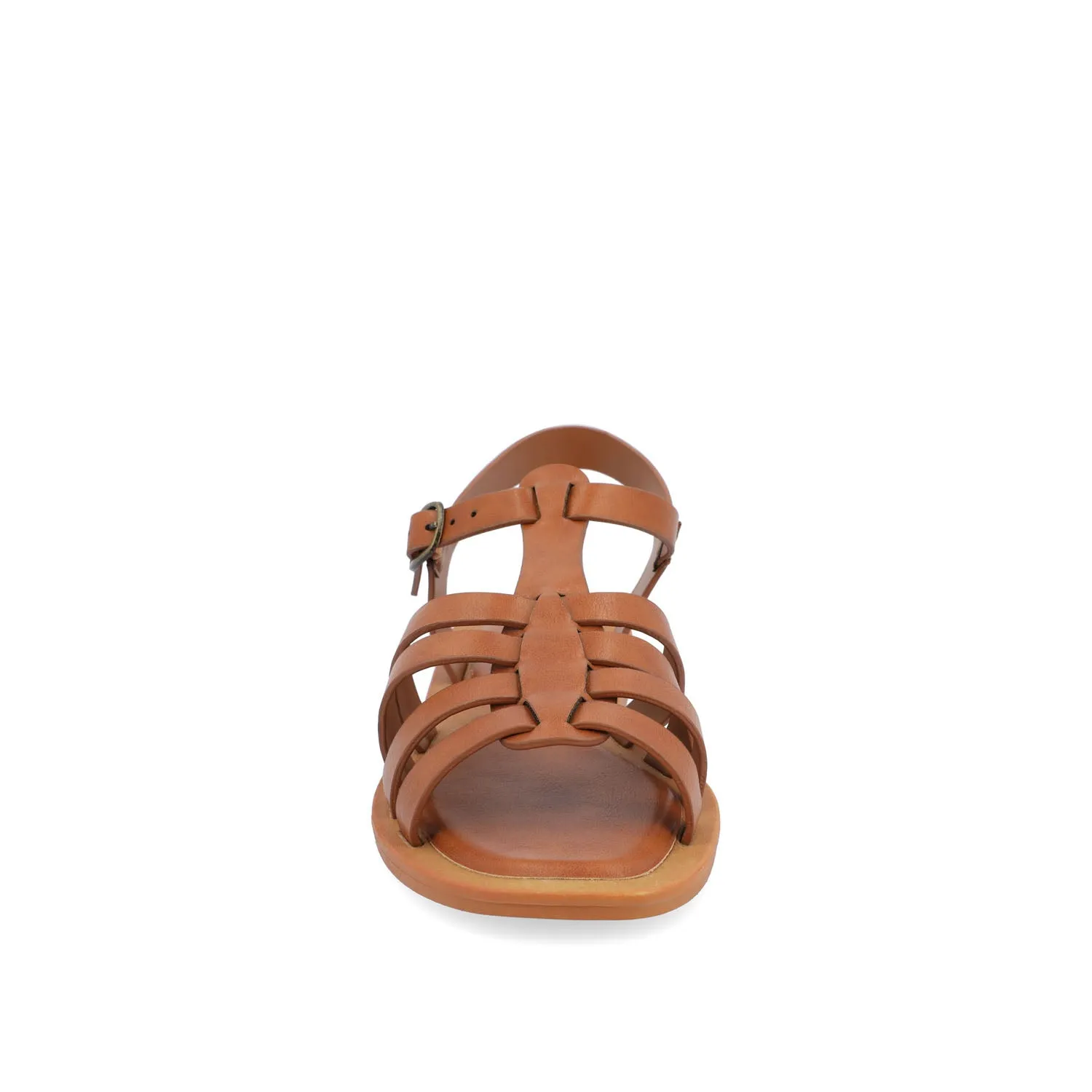 BENICIA FISHERMAN SANDALS IN FAUX LEATHER wide foot