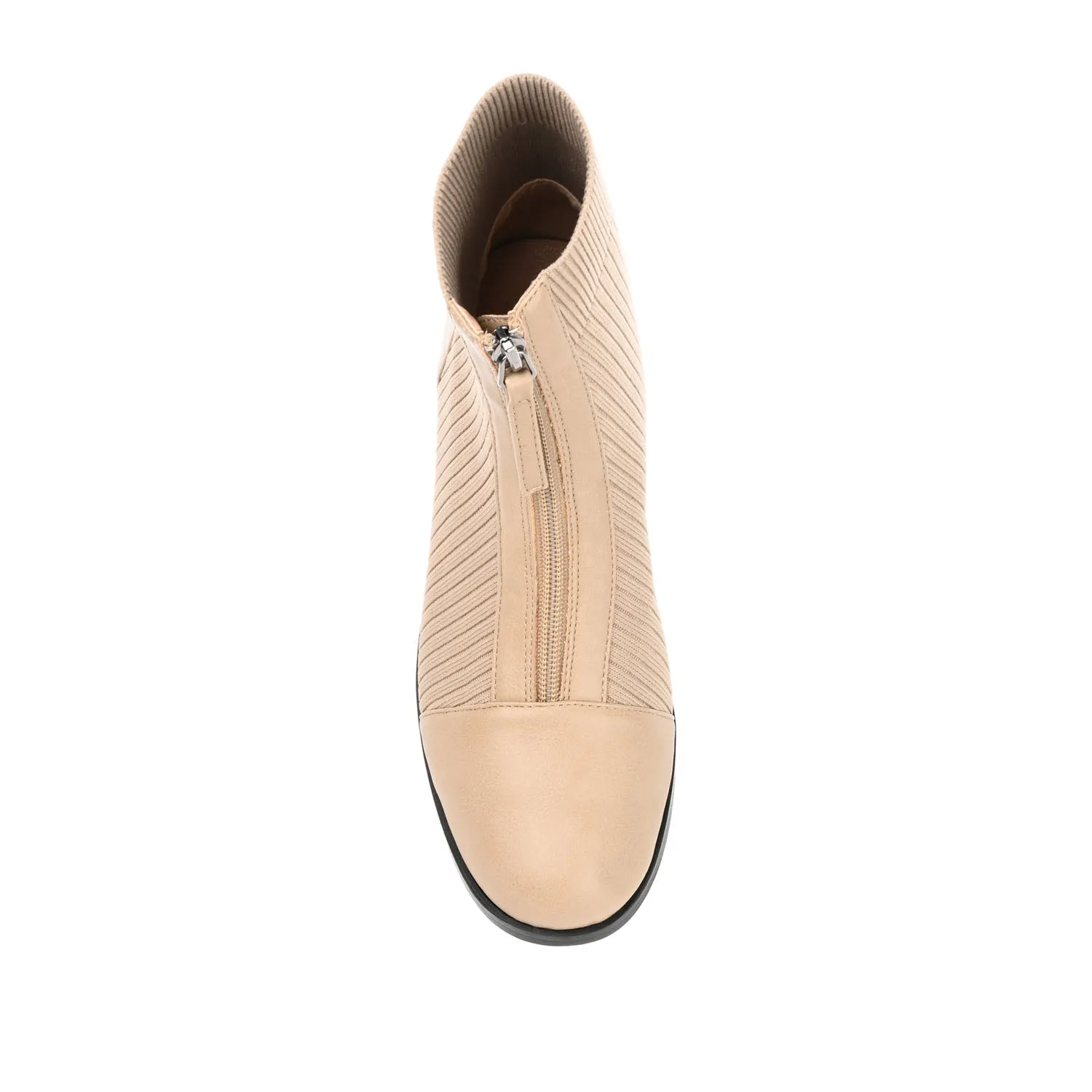BEXLIE ZIP-UP BOOTIES IN KNIT FABRIC western air