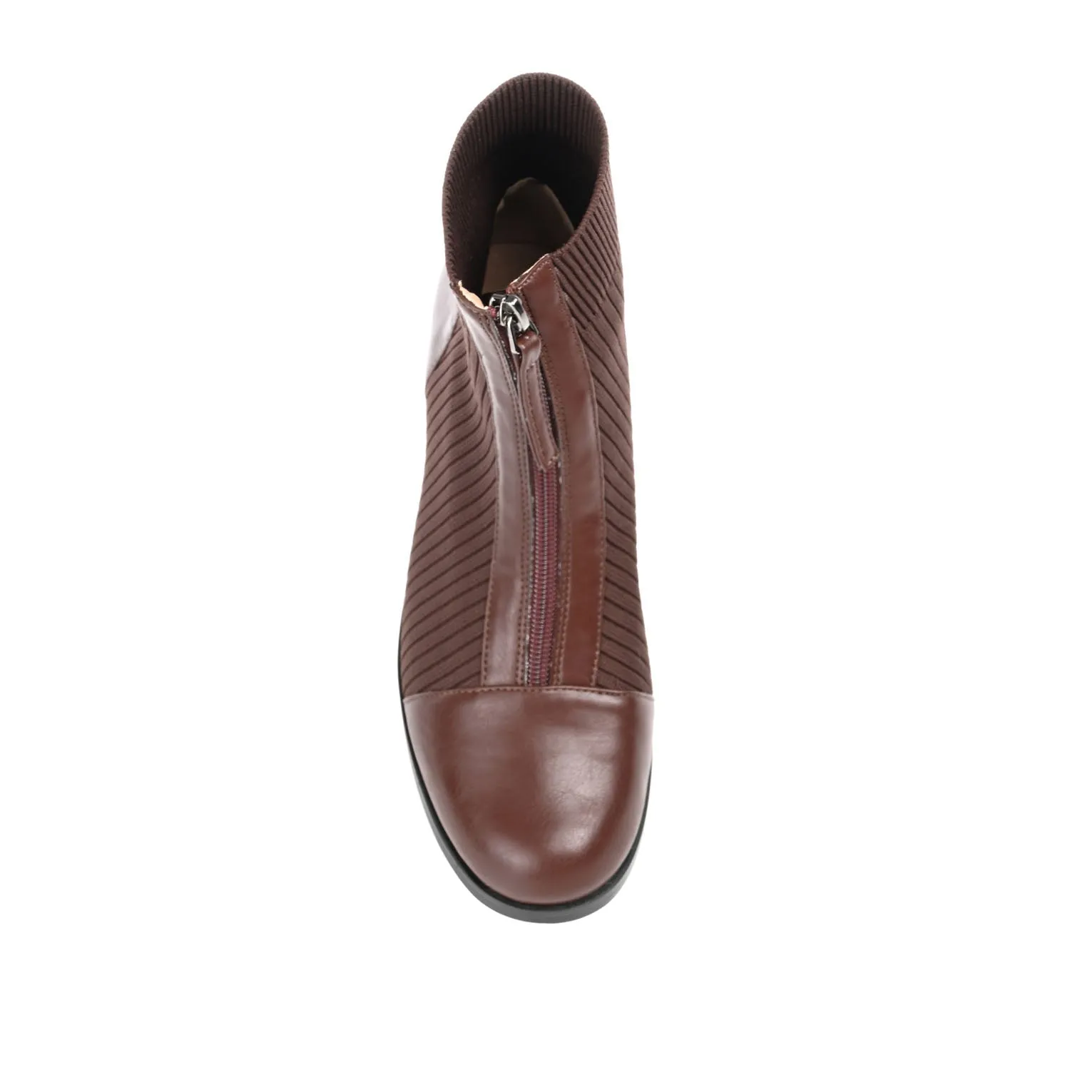 BEXLIE ZIP-UP BOOTIES IN KNIT FABRIC western air