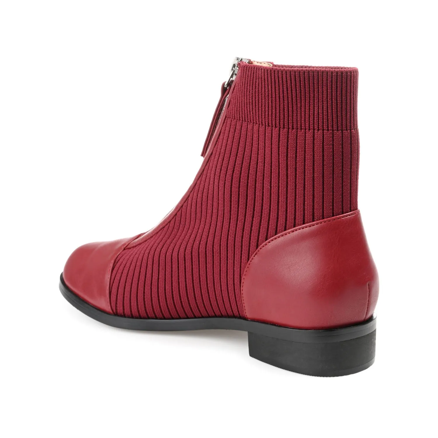 BEXLIE ZIP-UP BOOTIES IN KNIT FABRIC western air