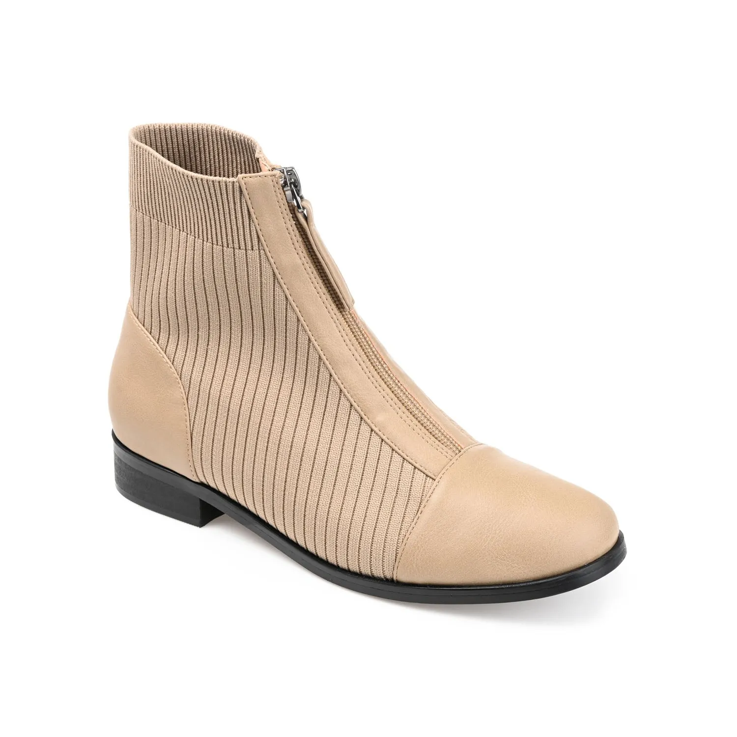 BEXLIE ZIP-UP BOOTIES IN KNIT FABRIC western air