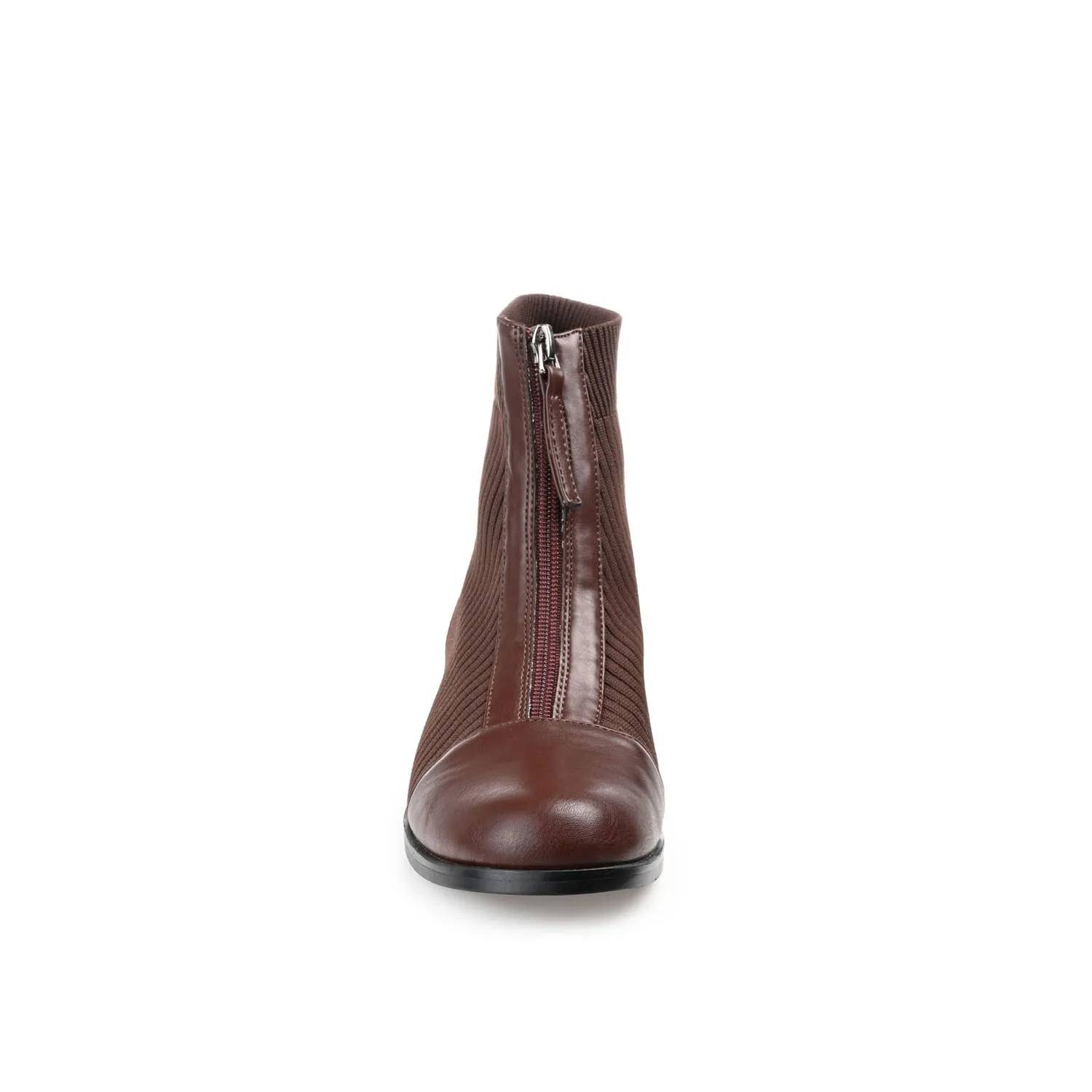 BEXLIE ZIP-UP BOOTIES IN KNIT FABRIC western air