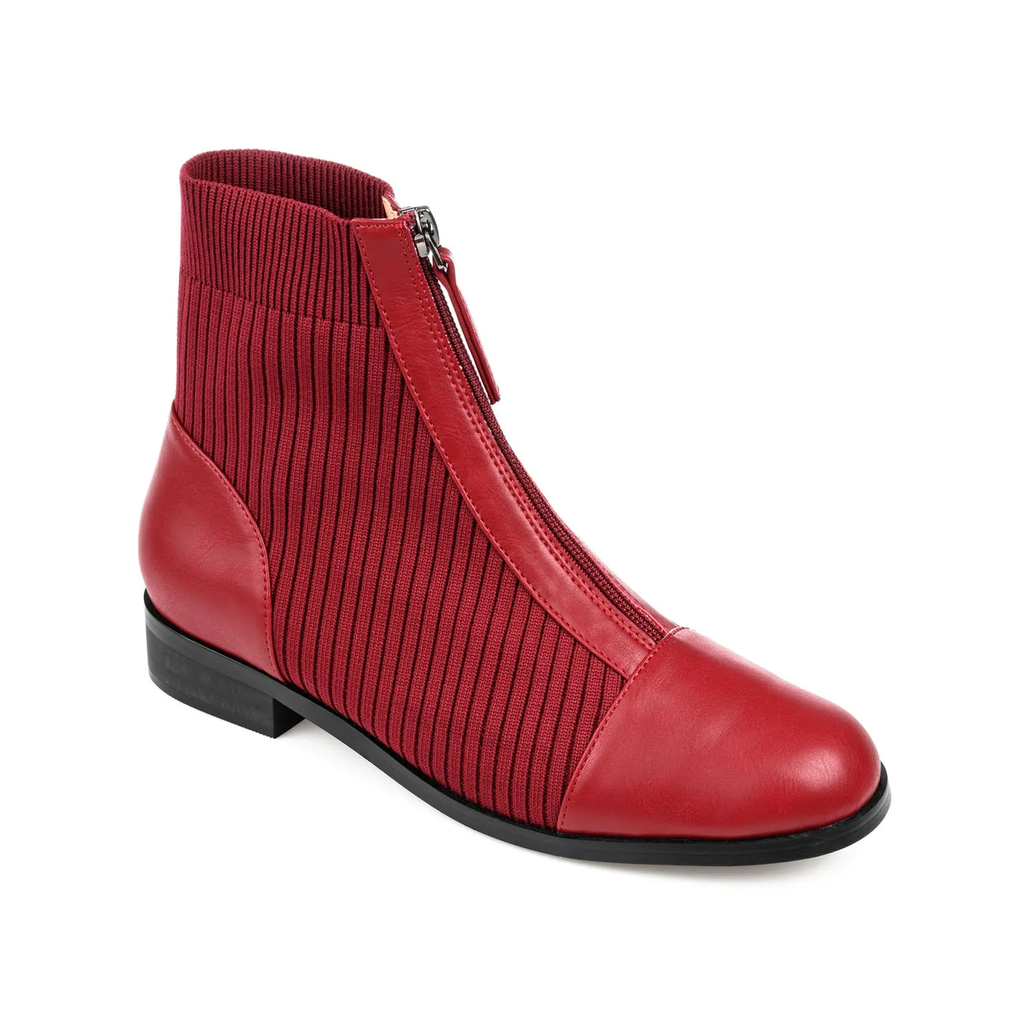 BEXLIE ZIP-UP BOOTIES IN KNIT FABRIC western air
