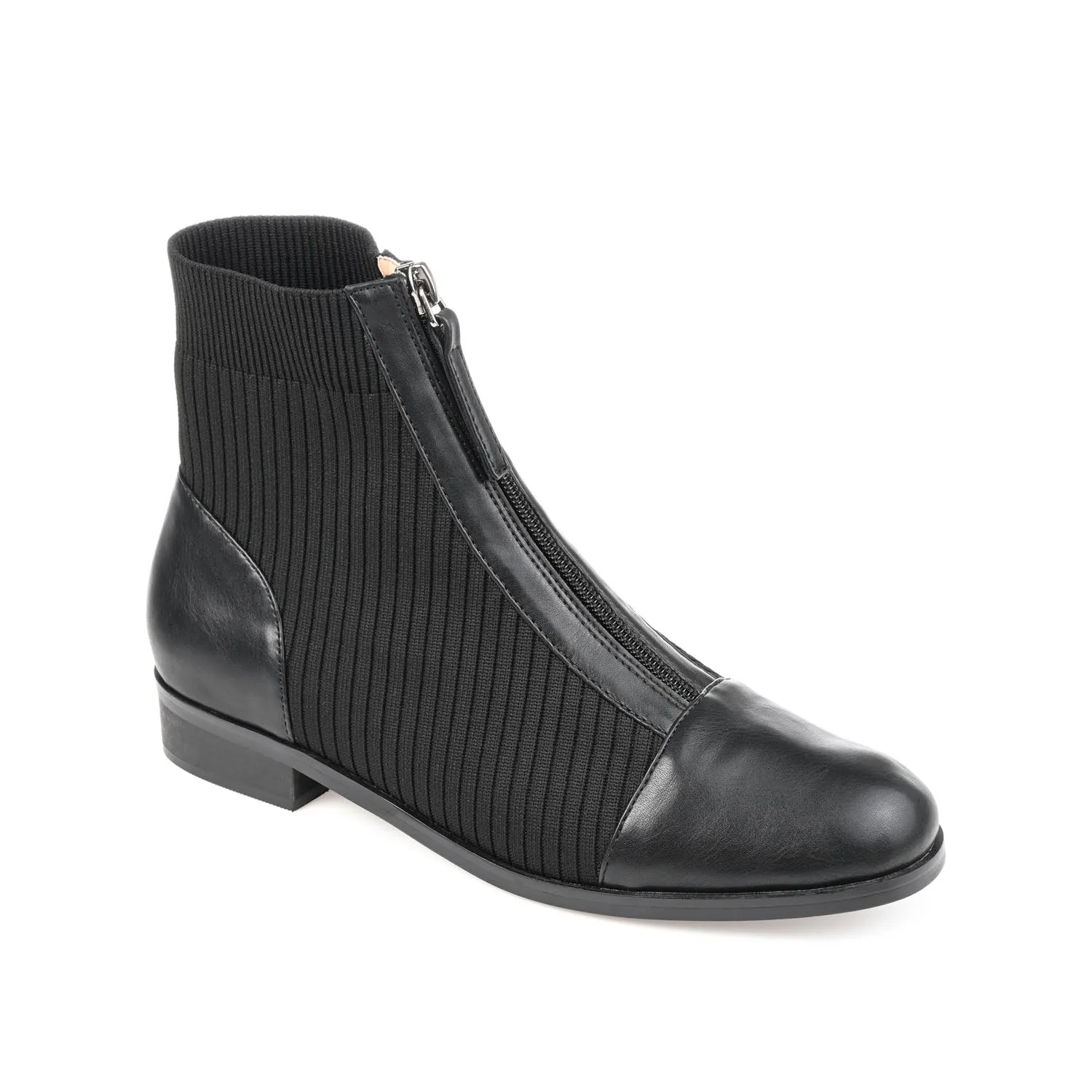 BEXLIE ZIP-UP BOOTIES IN KNIT FABRIC western air
