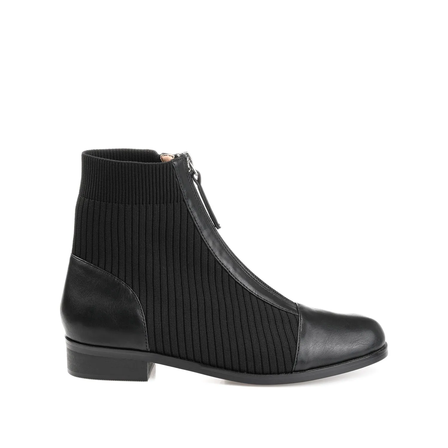 BEXLIE ZIP-UP BOOTIES IN KNIT FABRIC western air