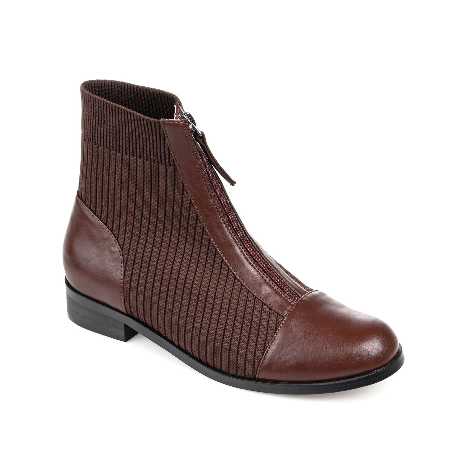 BEXLIE ZIP-UP BOOTIES IN KNIT FABRIC western air